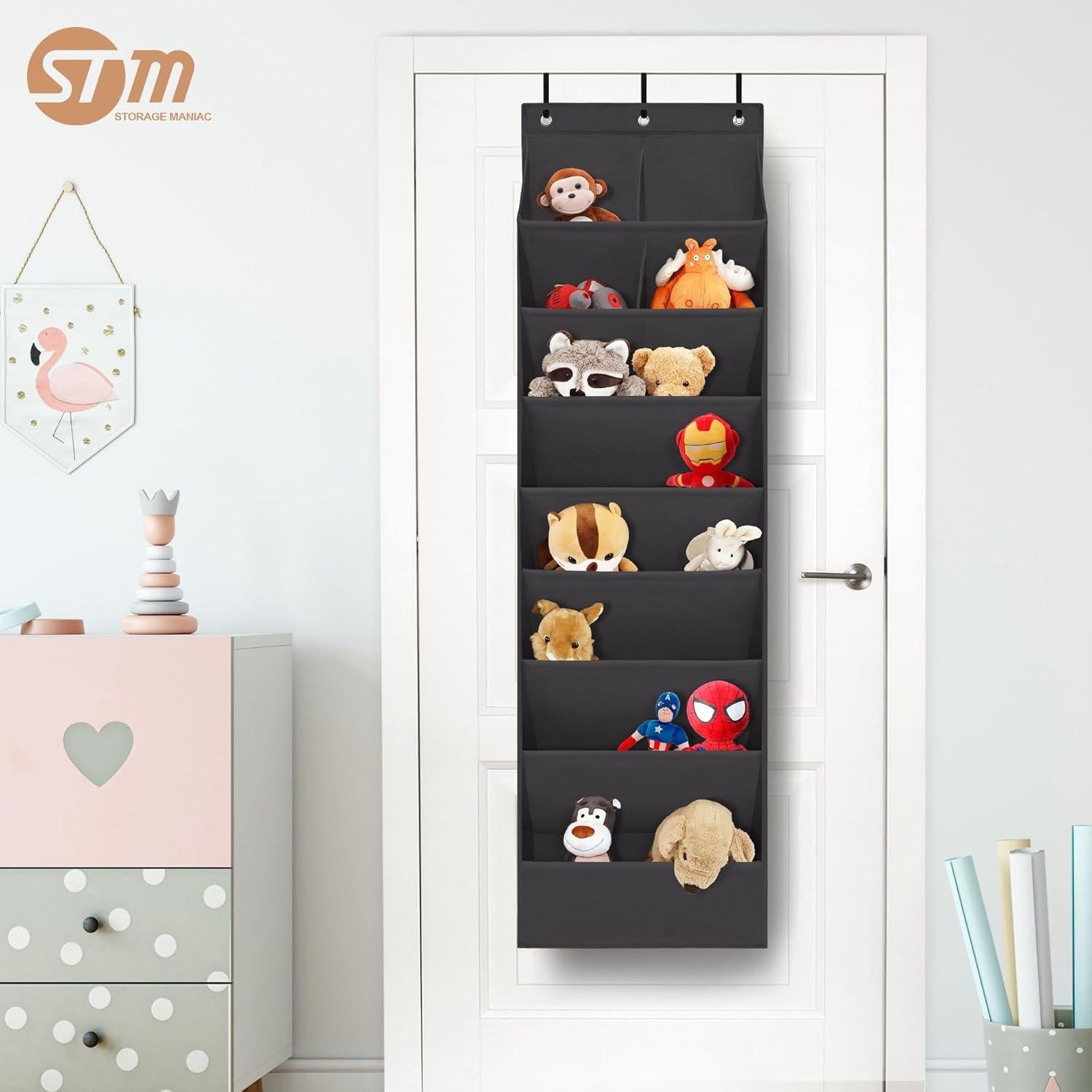 Organizador de Zapatos Colgante STORAGE MANIAC Negro 10 Bolsillos