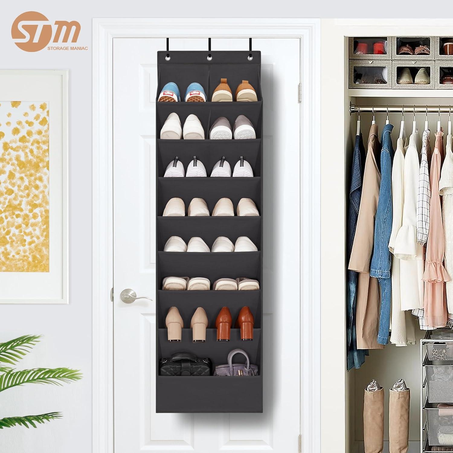 Organizador de Zapatos Colgante STORAGE MANIAC Negro 10 Bolsillos