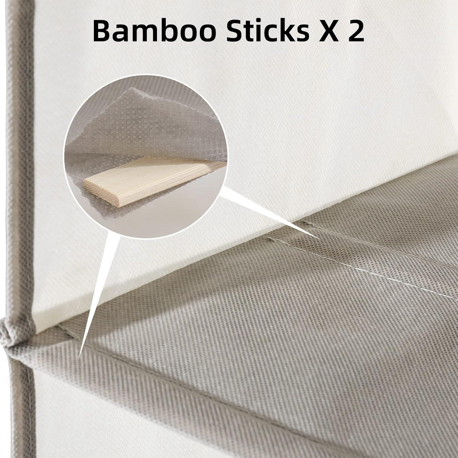 Organizador de Closet Colgante YRCBEHFU 4 Estantes Beige