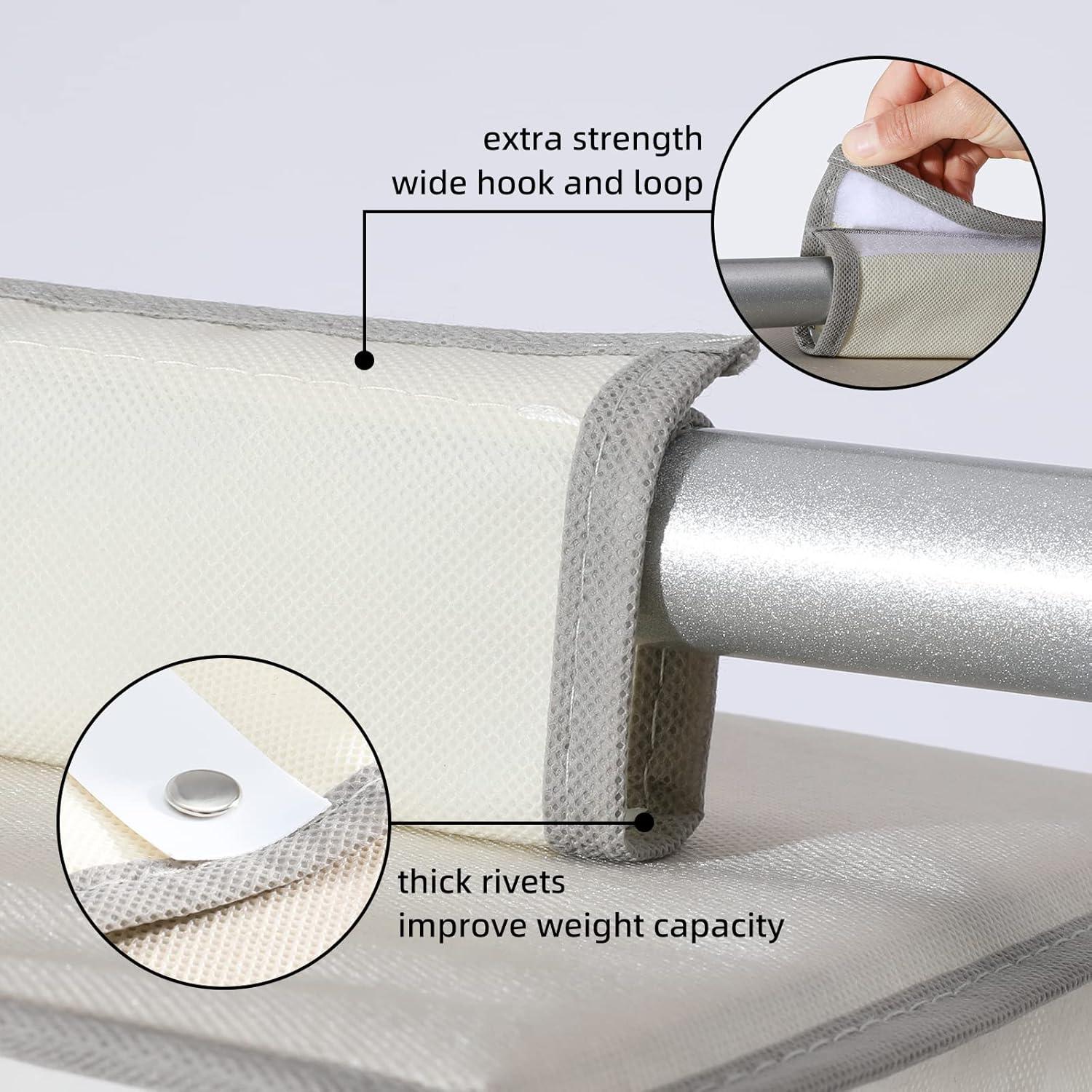 Organizador de Closet Colgante YRCBEHFU 4 Estantes Beige