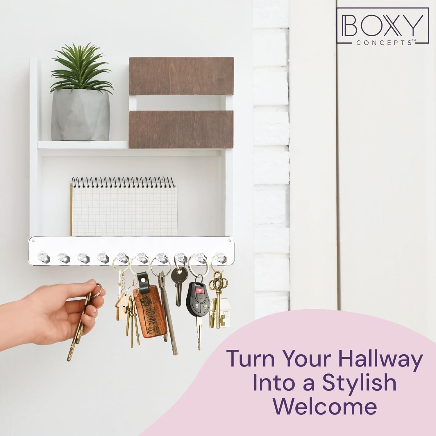 Organizador de Collares Boxy Concepts - 2 Piezas Montaje en Pared