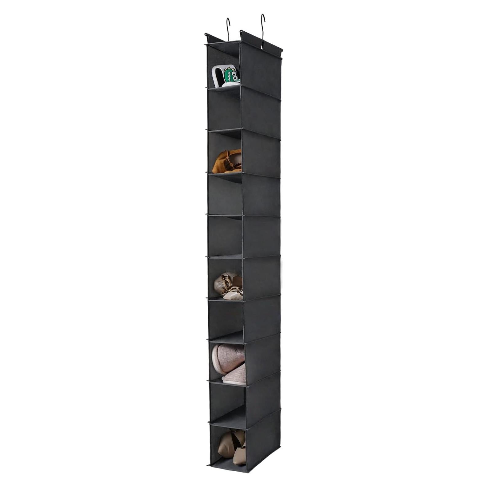 Organizador de Zapatos Colgante MAX Houser 10 Estantes Gris