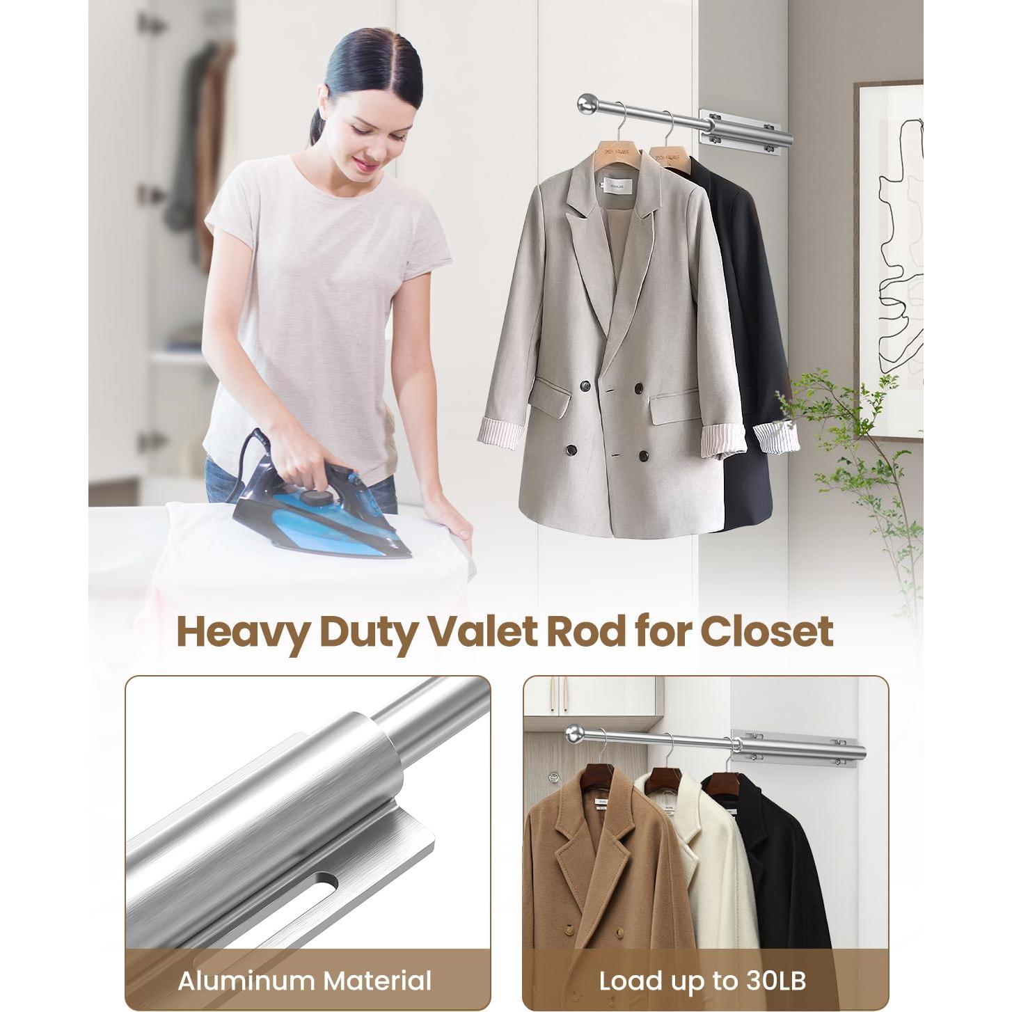 Varilla de Valet Retráctil Supforce 30.48 cm Aluminio Cromo