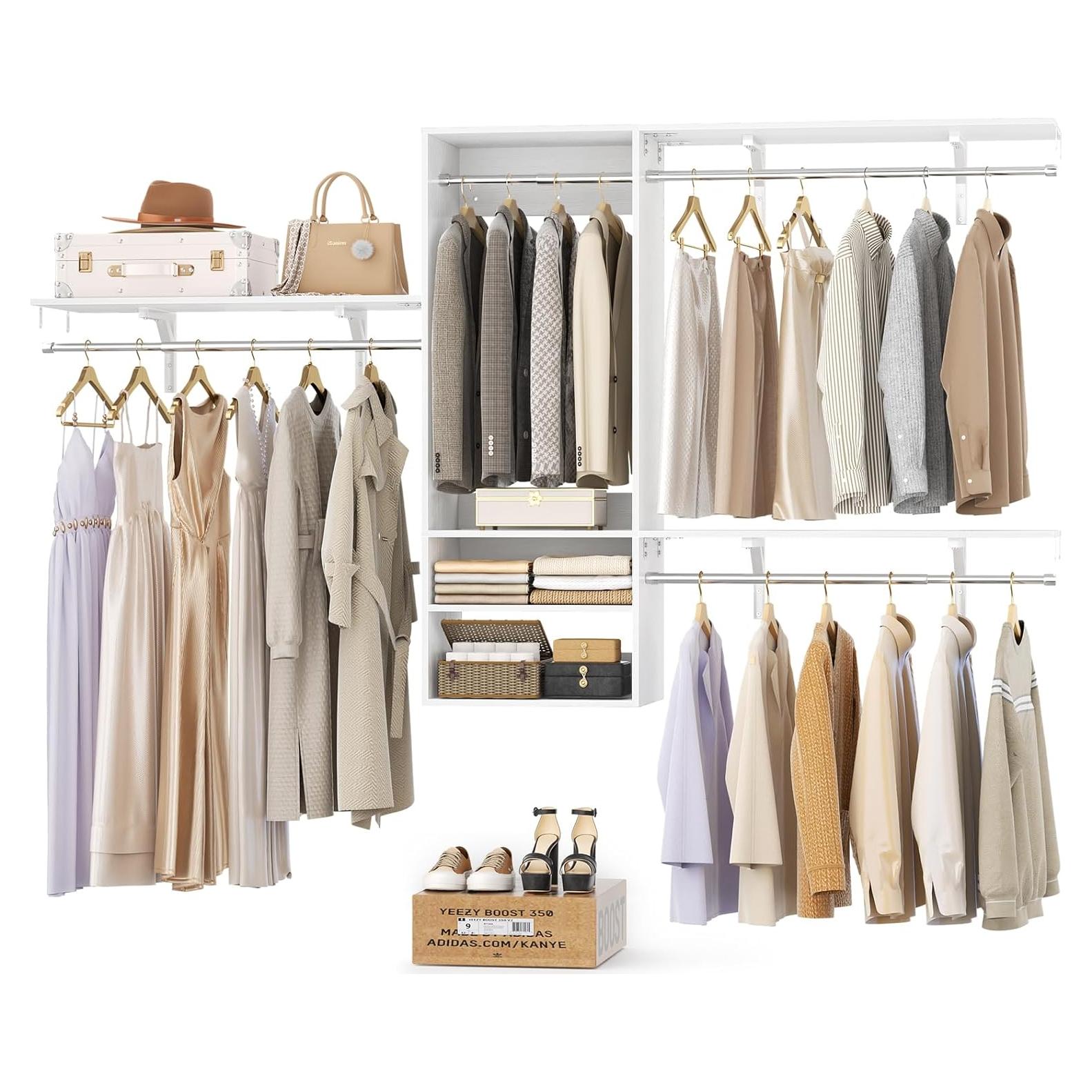 Sistema Organizador de Closet iSunirm 131.5x146.8cm Blanco