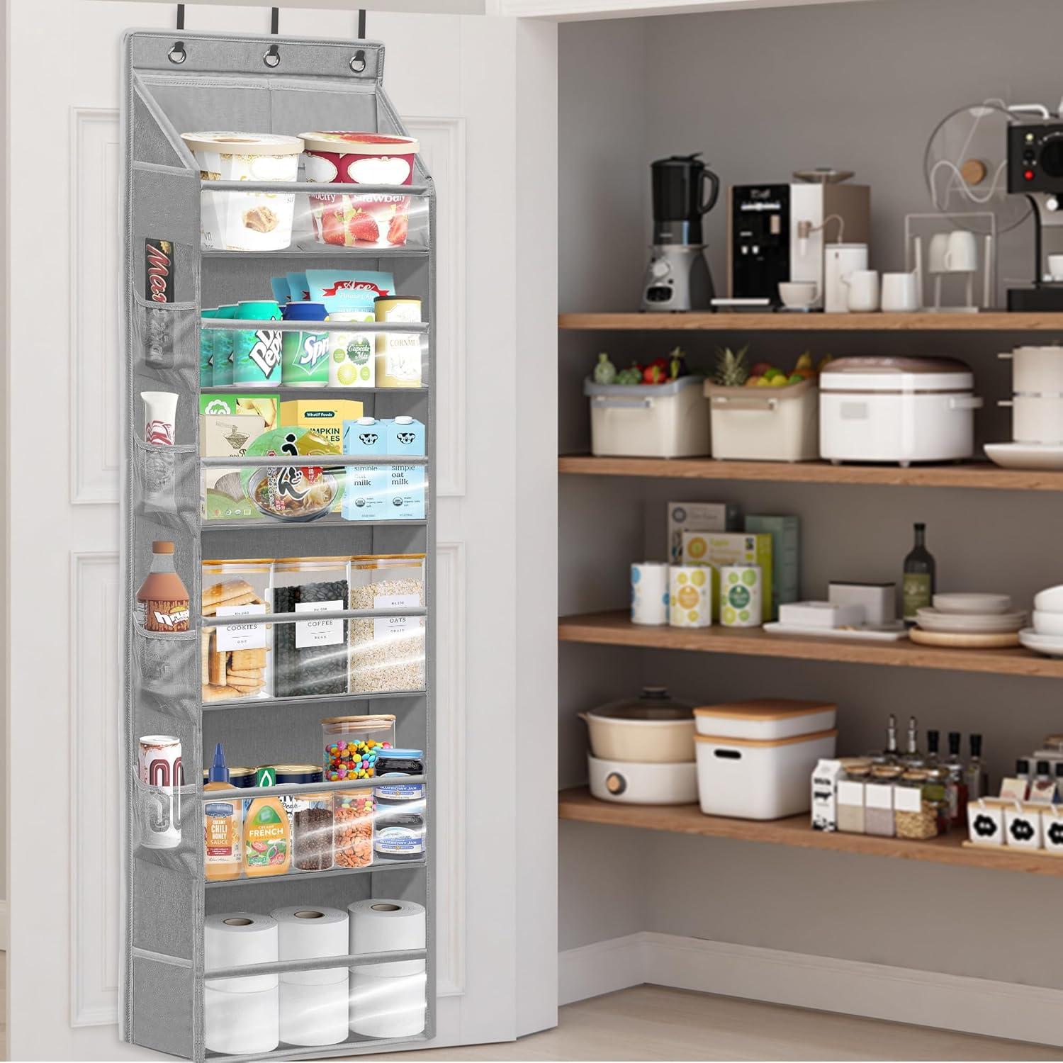 Organizador de Puerta STORAGEIDEAS 6 Bolsillos Gris 161 cm