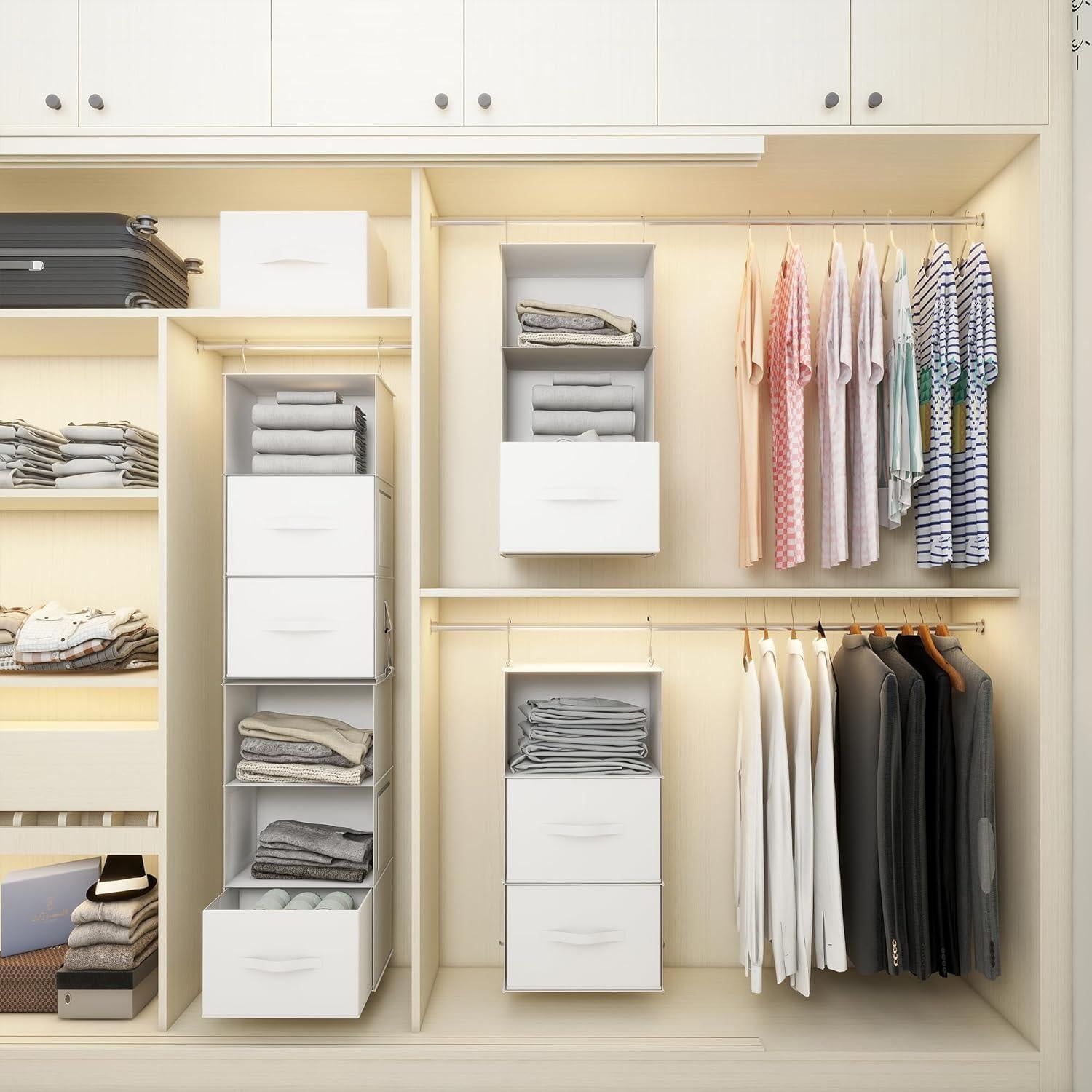 Organizador de Closet Colgante Twira 6 Estantes Blanco 32.5x31.5x120 cm