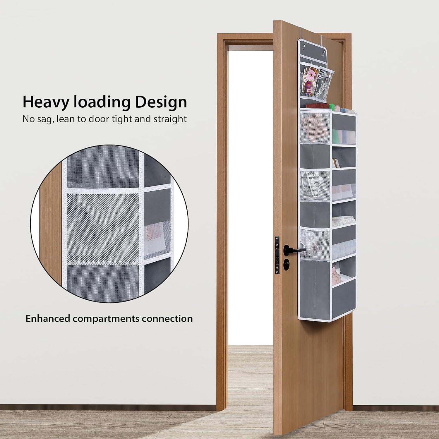 Organizador Colgante sobre la Puerta Univivi 5 Estantes Gris