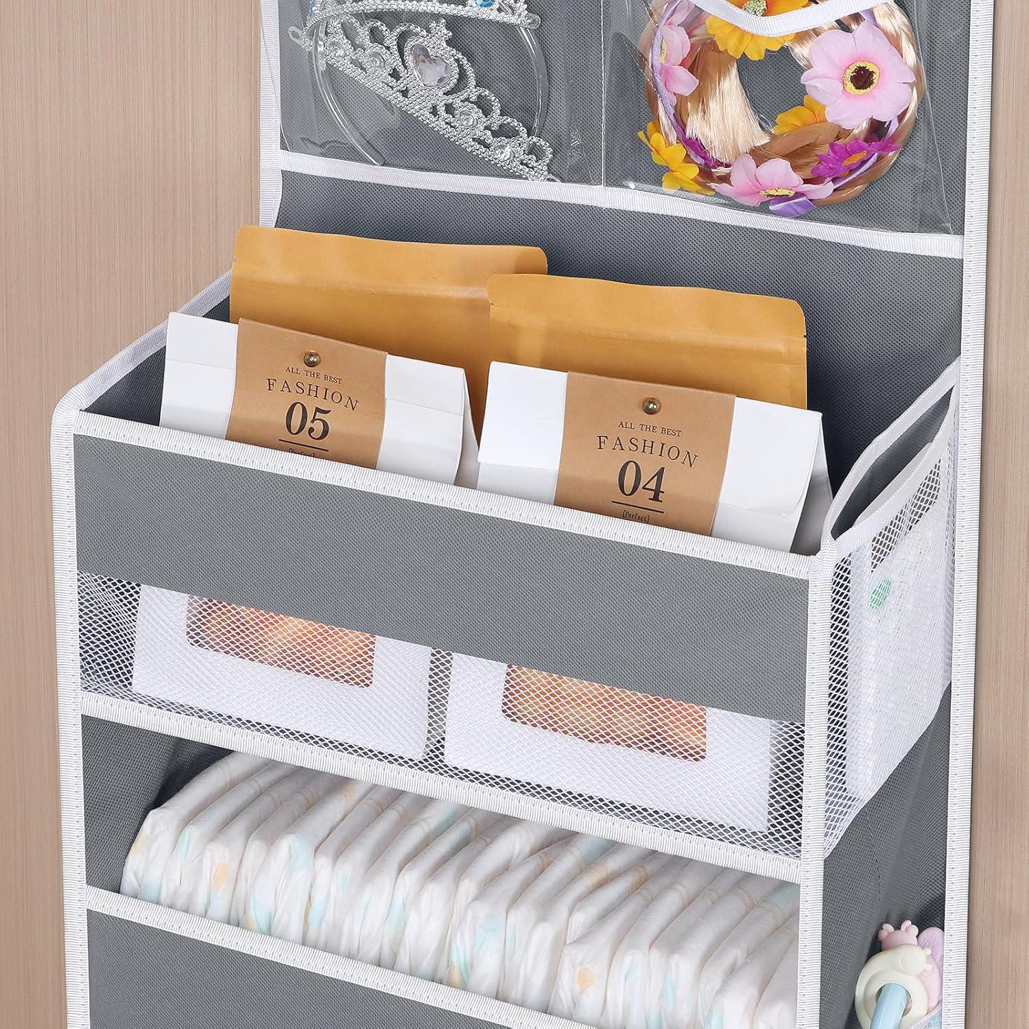 Organizador Colgante sobre la Puerta Univivi 5 Estantes Gris