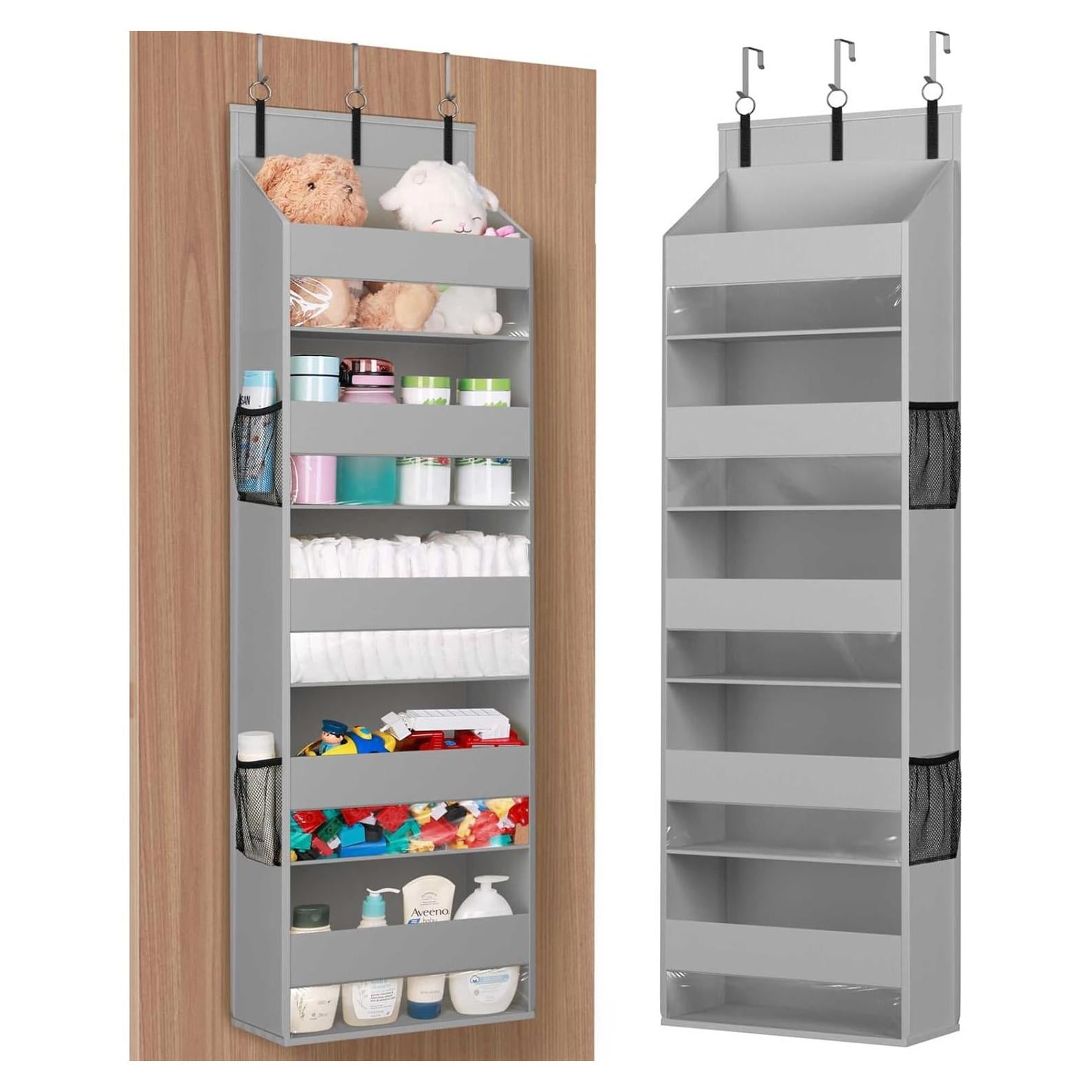 Organizador Colgante sobre la Puerta Lifewit 5 Estantes Gris Claro