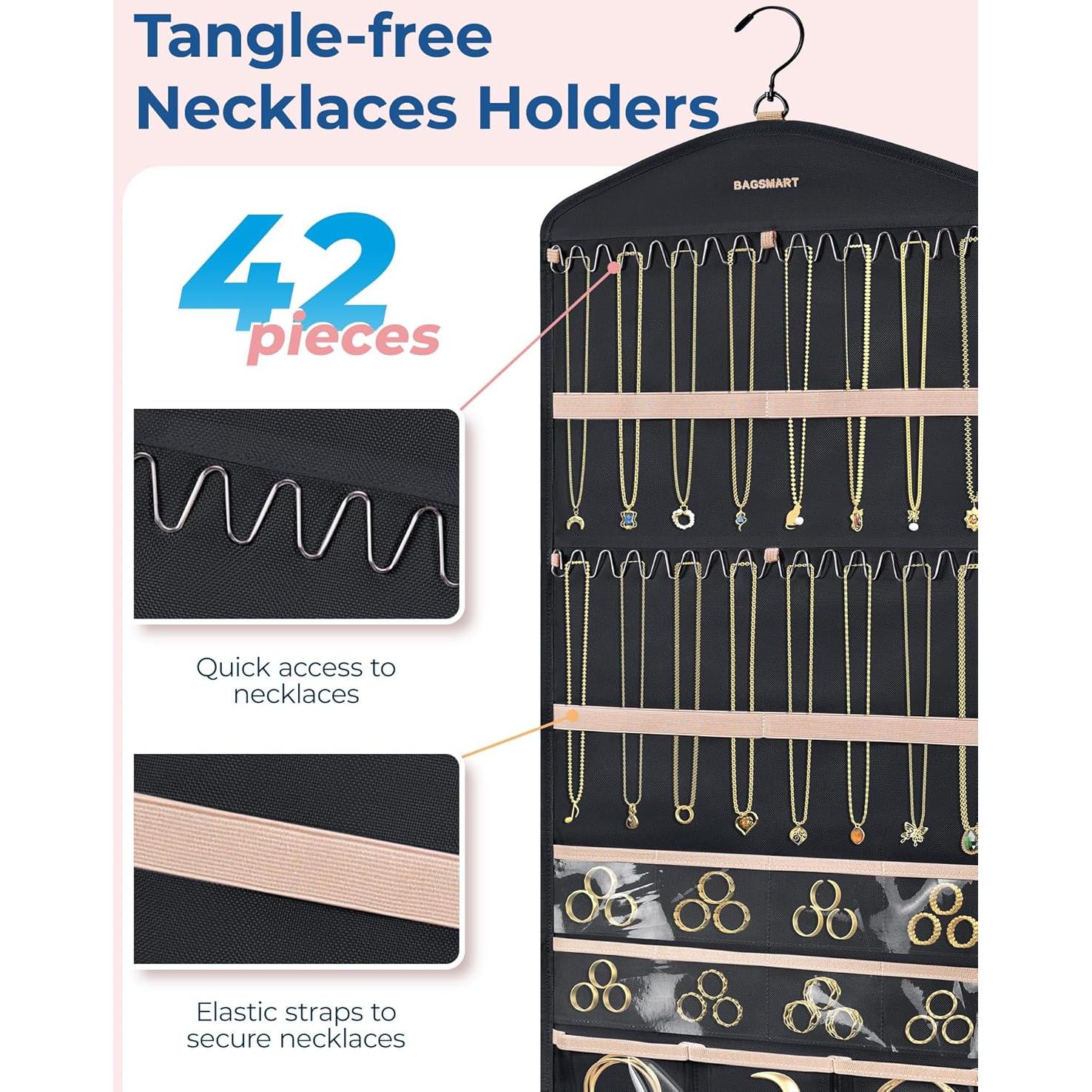 Organizador de Joyería Colgante BAGSMART Grande Negro