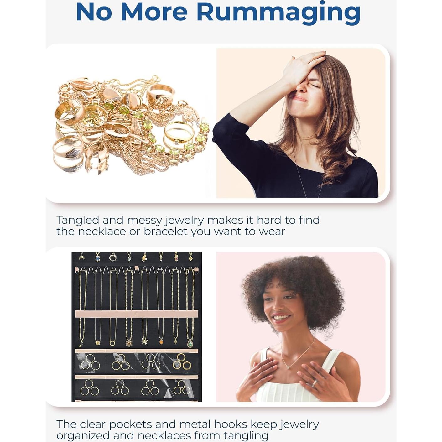 Organizador de Joyería Colgante BAGSMART Grande Negro