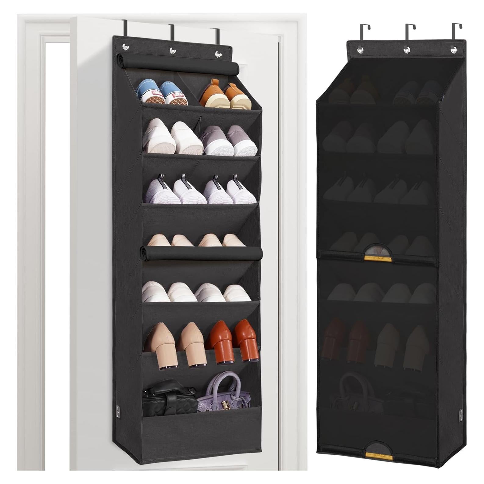 Organizador de Zapatos Colgante Storage Maniac 7 Estantes Negro