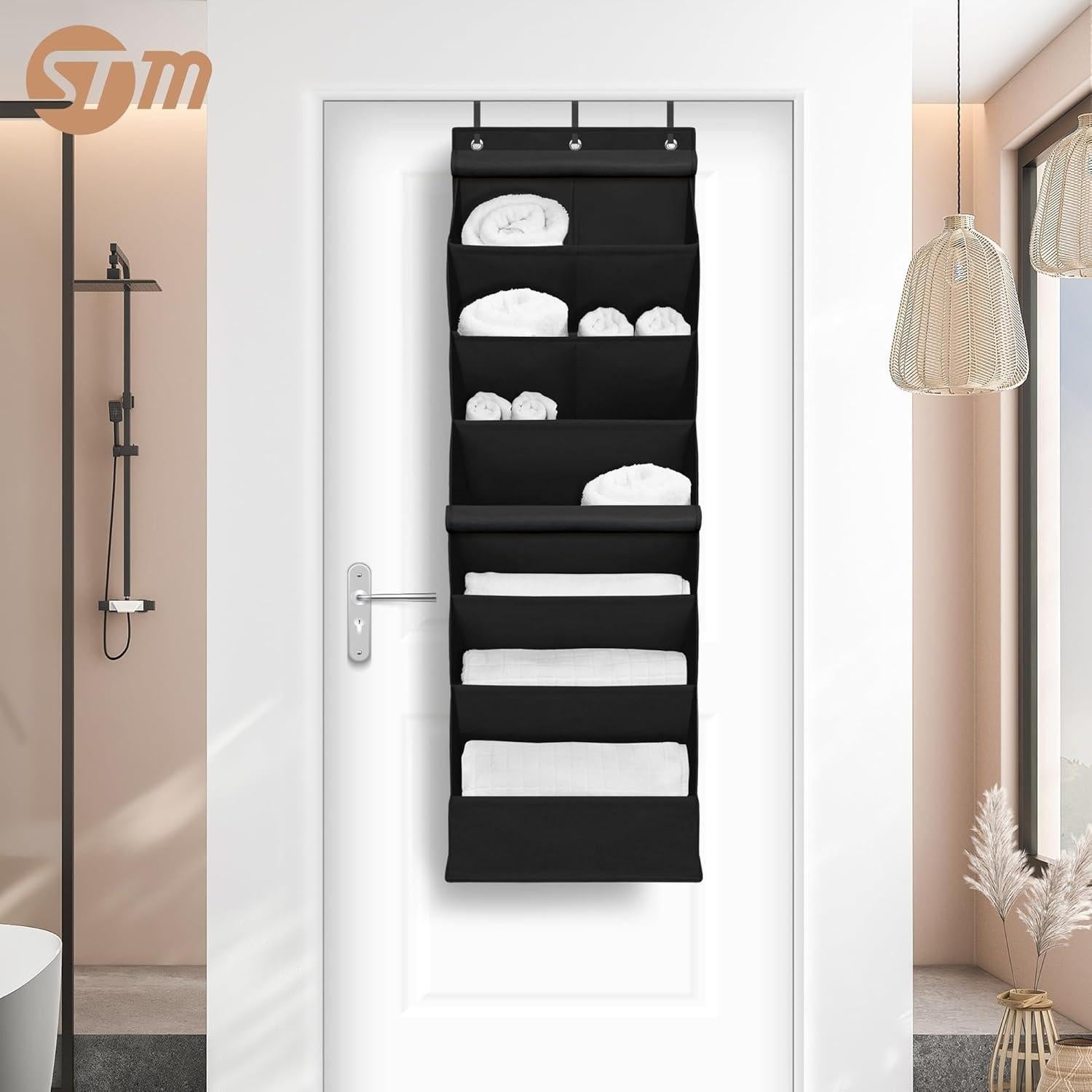 Organizador de Zapatos Colgante Storage Maniac 7 Estantes Negro