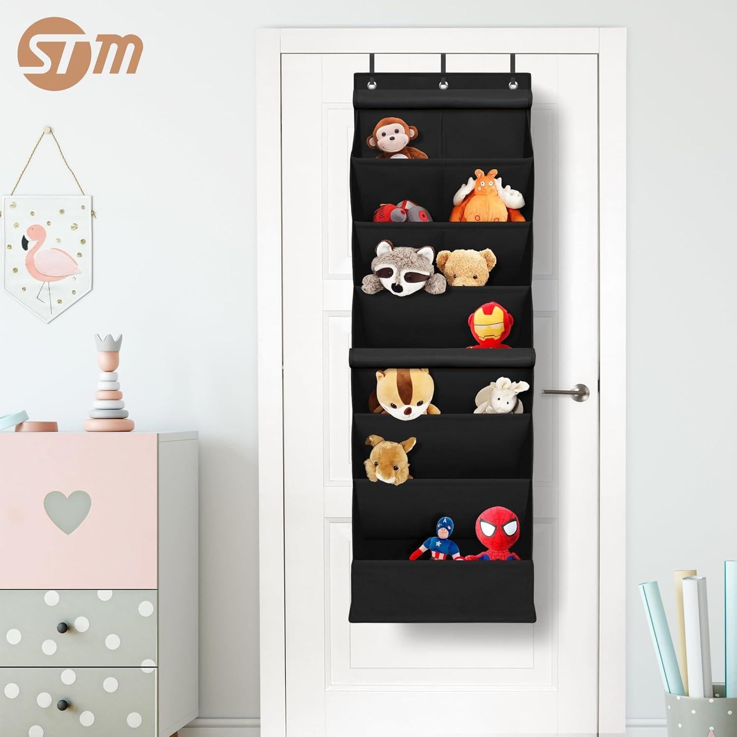 Organizador de Zapatos Colgante Storage Maniac 7 Estantes Negro