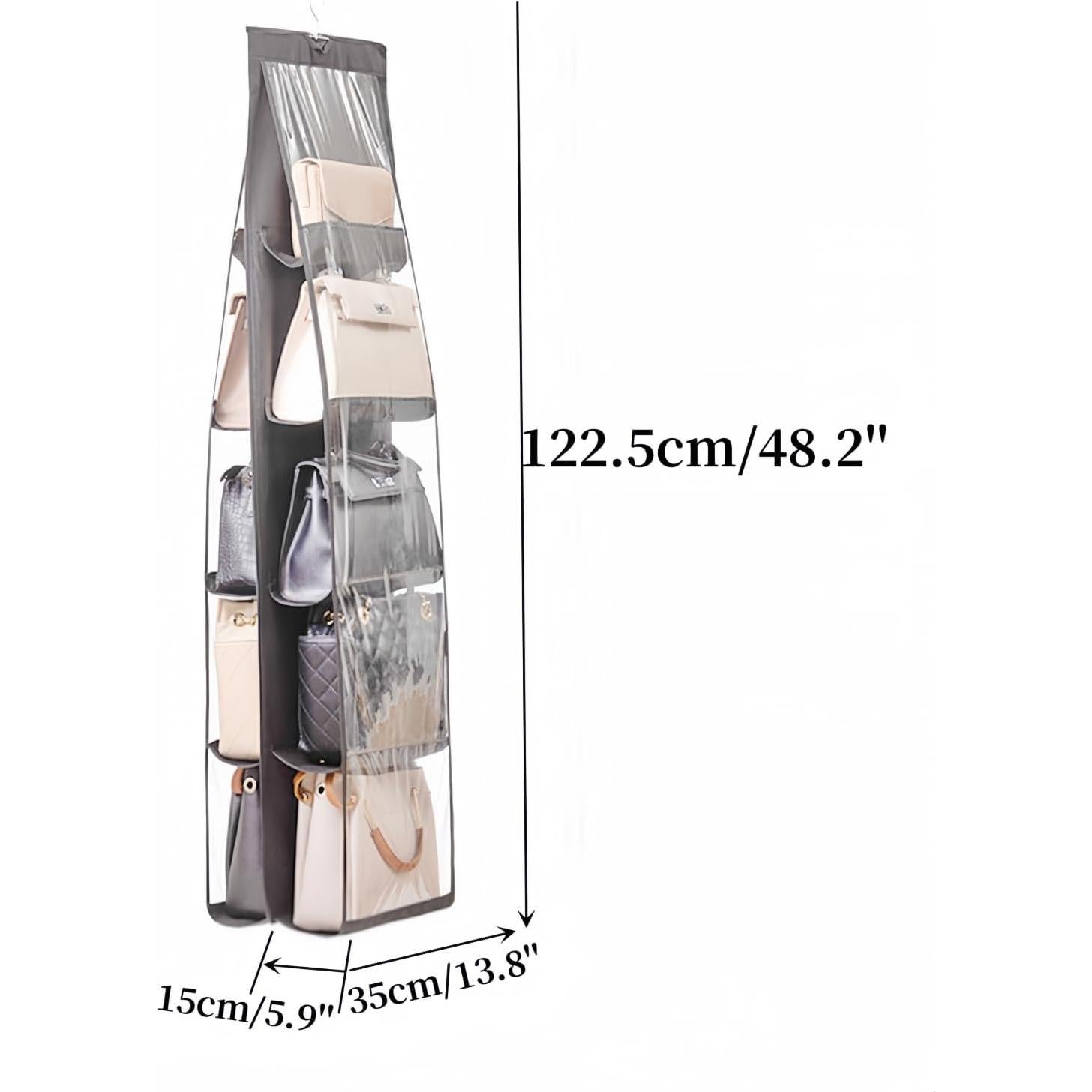 Organizador Colgante HAN SHENG 10 Bolsillos Gris - 2 Piezas