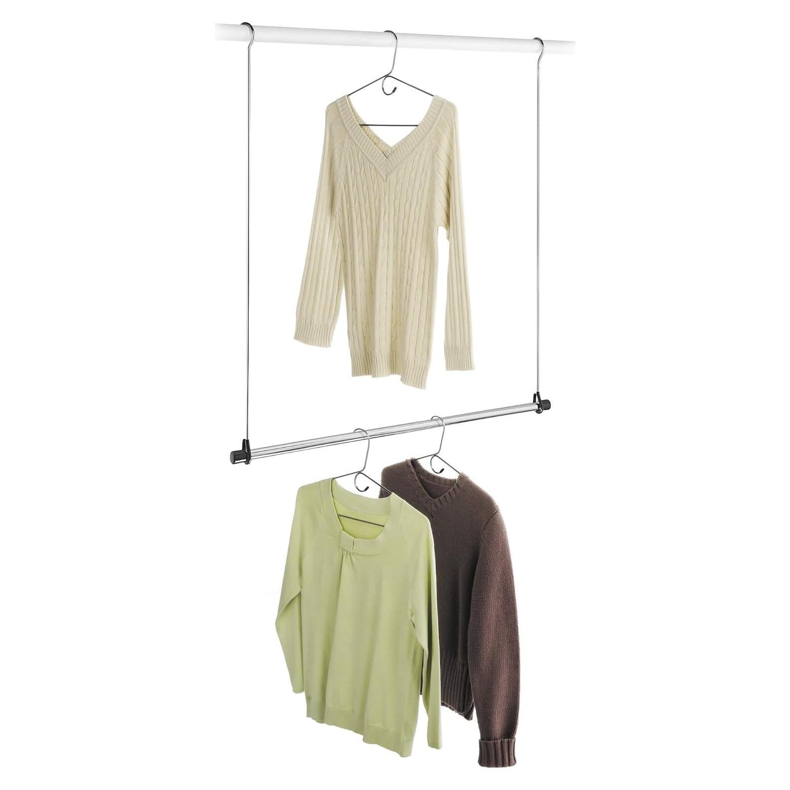 Varilla Doble para Closet Whitmor - Organizador Cromo 78.1cm