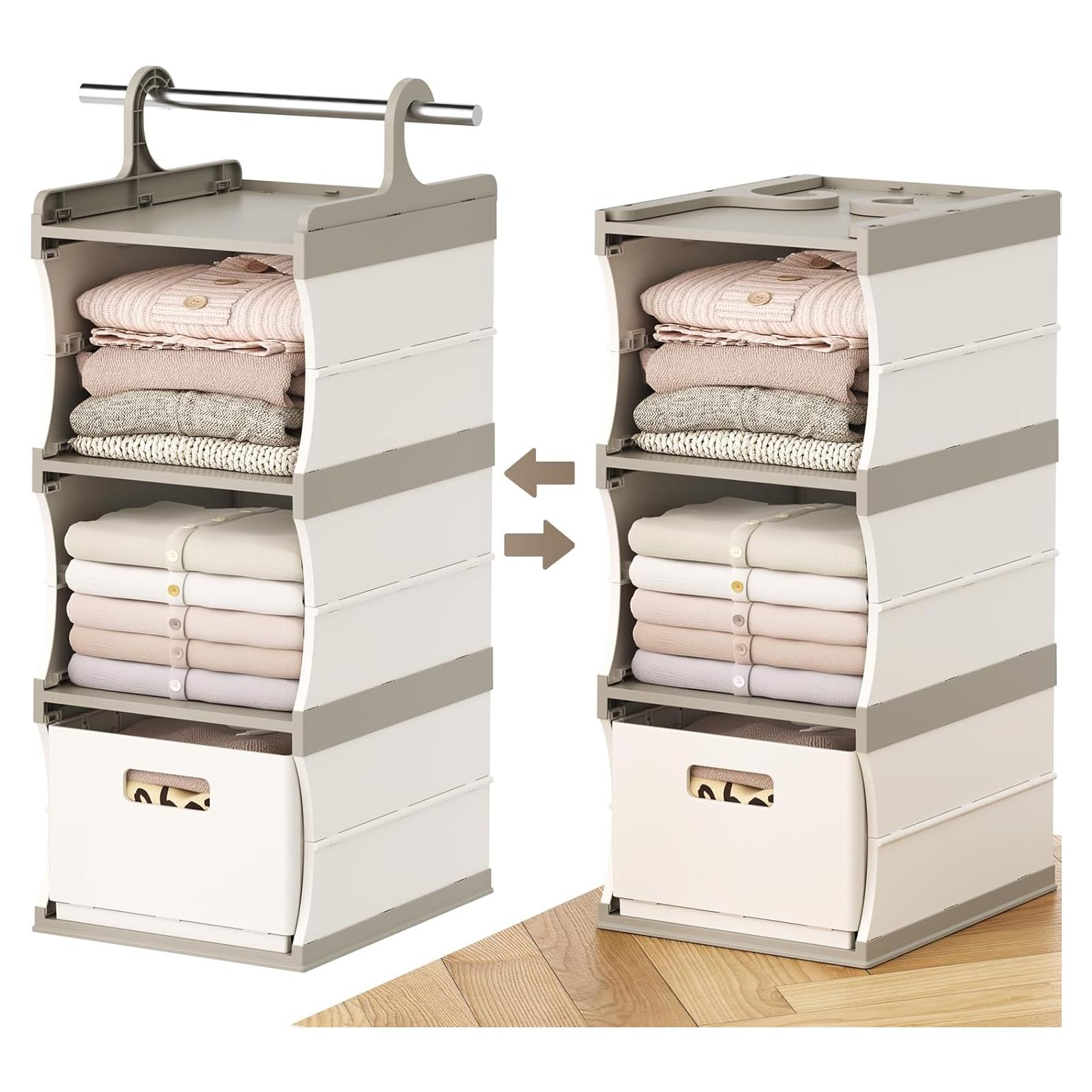 Estante Colgante HAIXIN de Plástico 3 Niveles con Cajón