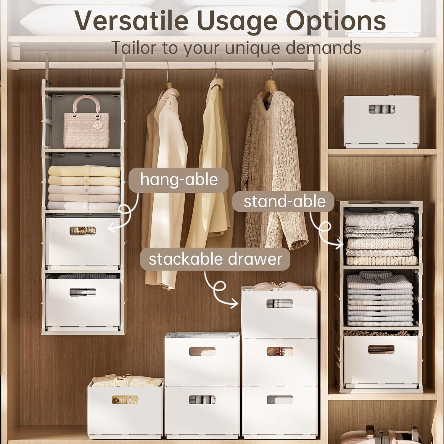 Estante Colgante HAIXIN de Plástico 3 Niveles con Cajón