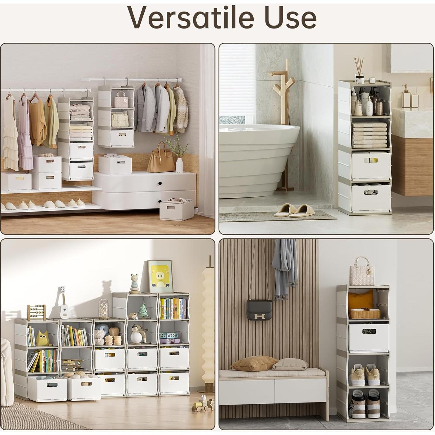 Estante Colgante HAIXIN de Plástico 3 Niveles con Cajón