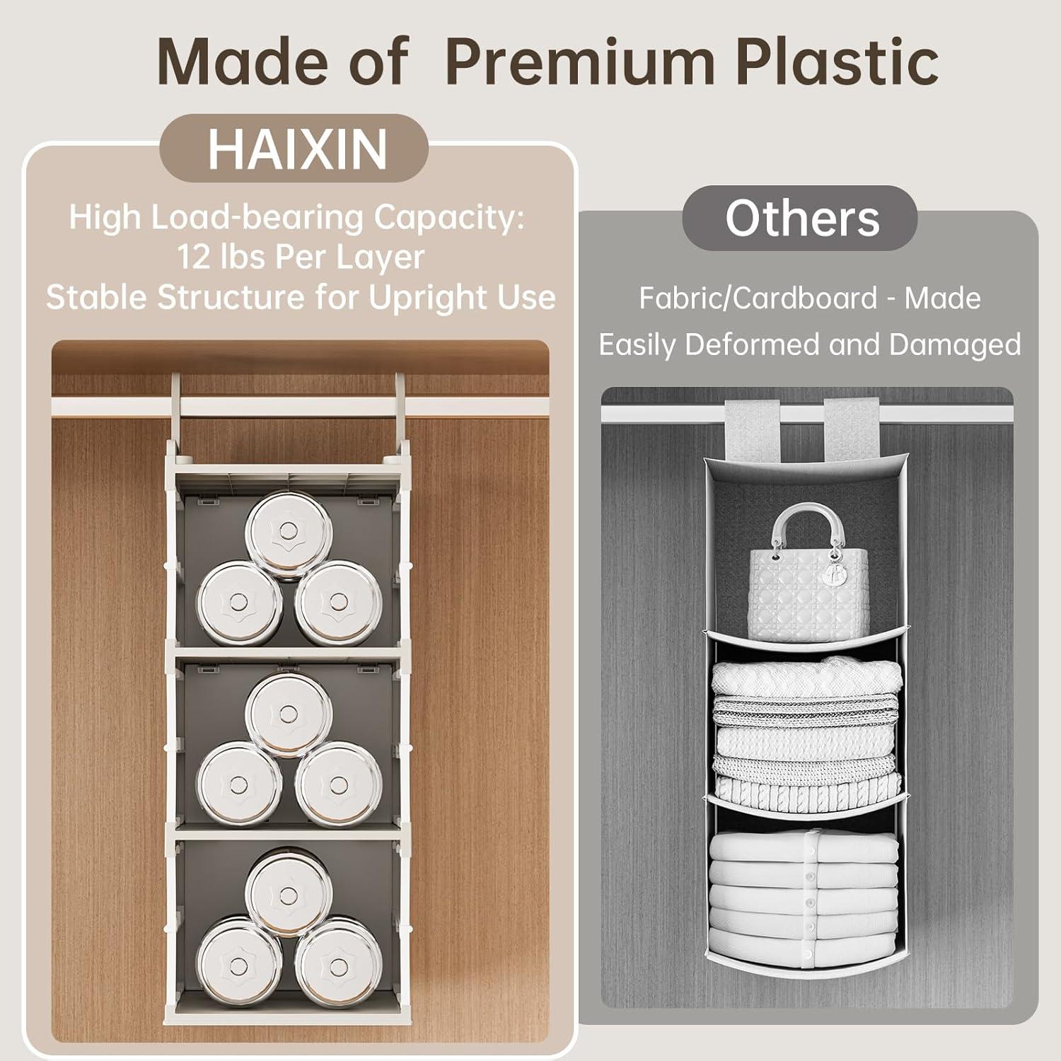 Estante Colgante HAIXIN de Plástico 3 Niveles con Cajón