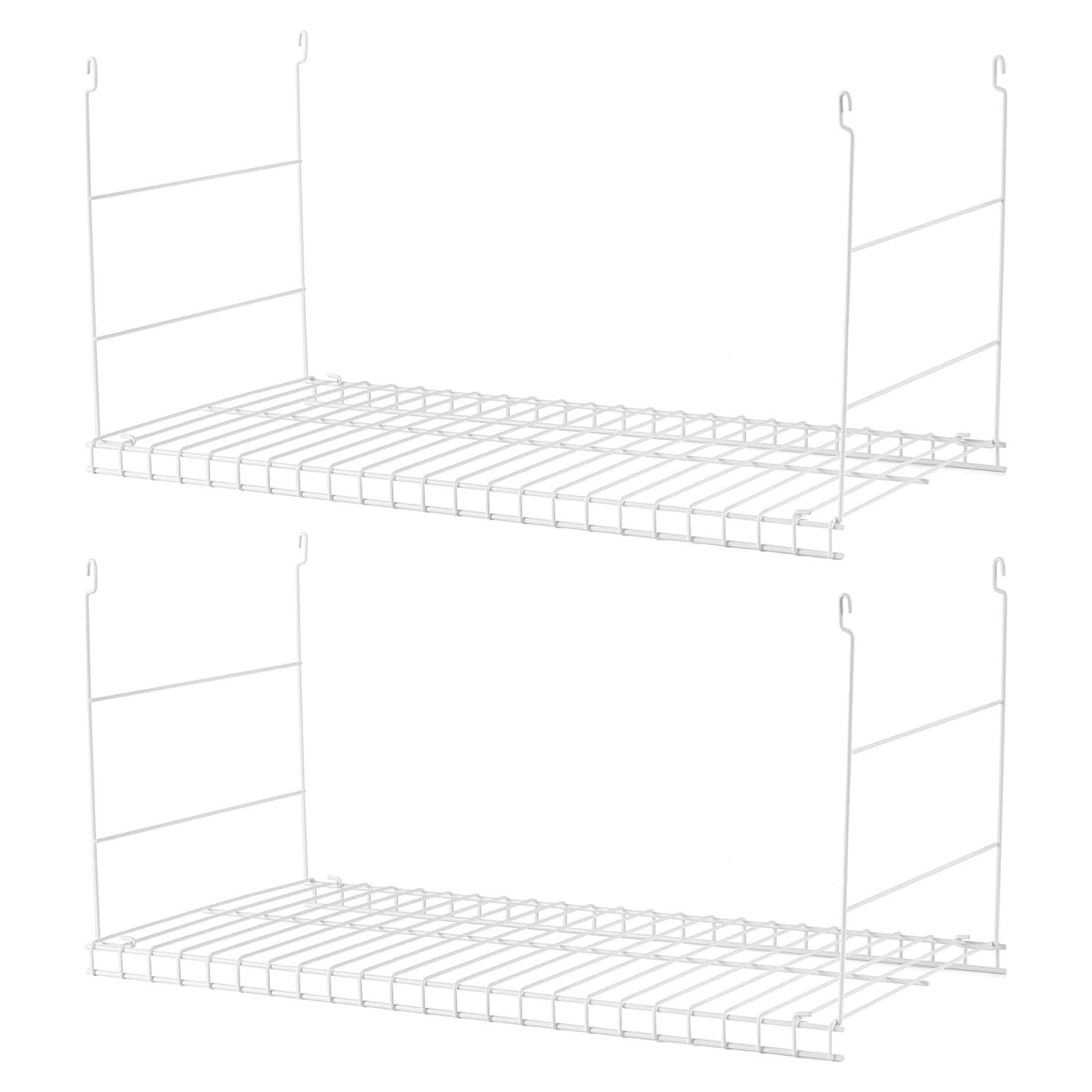 Estante Colgante Rubbermaid de Alambre 61 cm - 2 Paquete Blanco