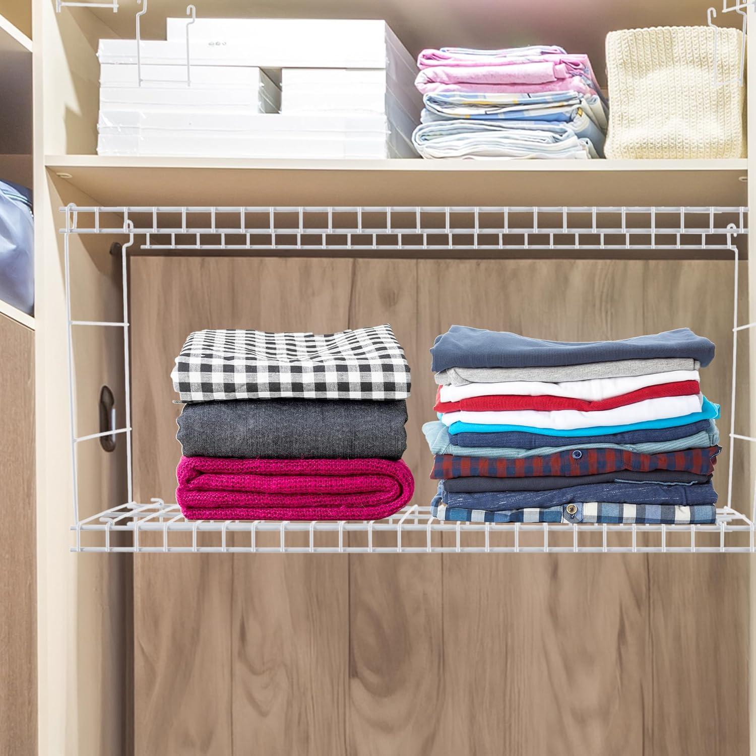 Estante Colgante Rubbermaid de Alambre 61 cm - 2 Paquete Blanco