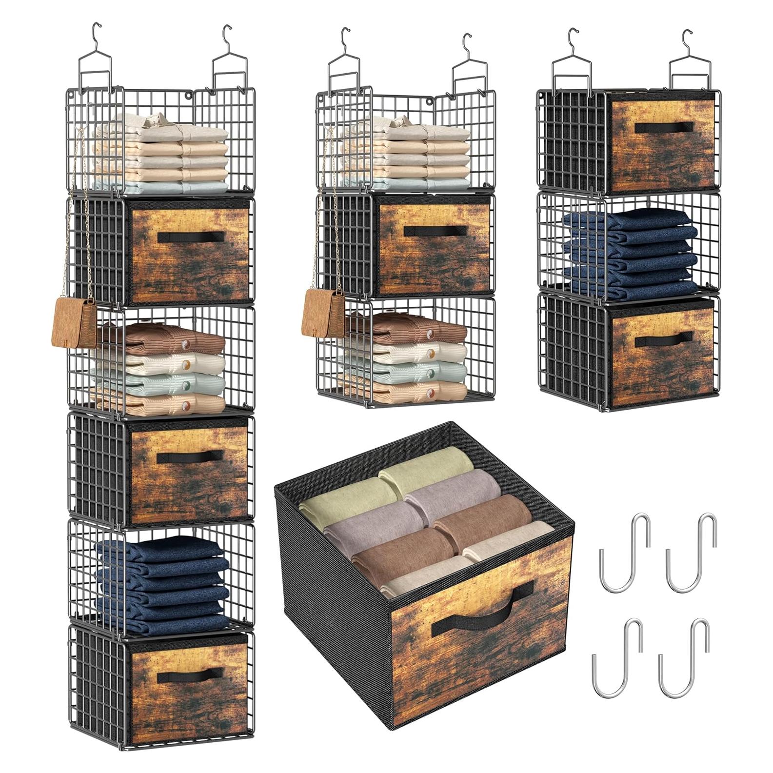 Organizador Colgante Orapoke Negro 6 Niveles con Cajones