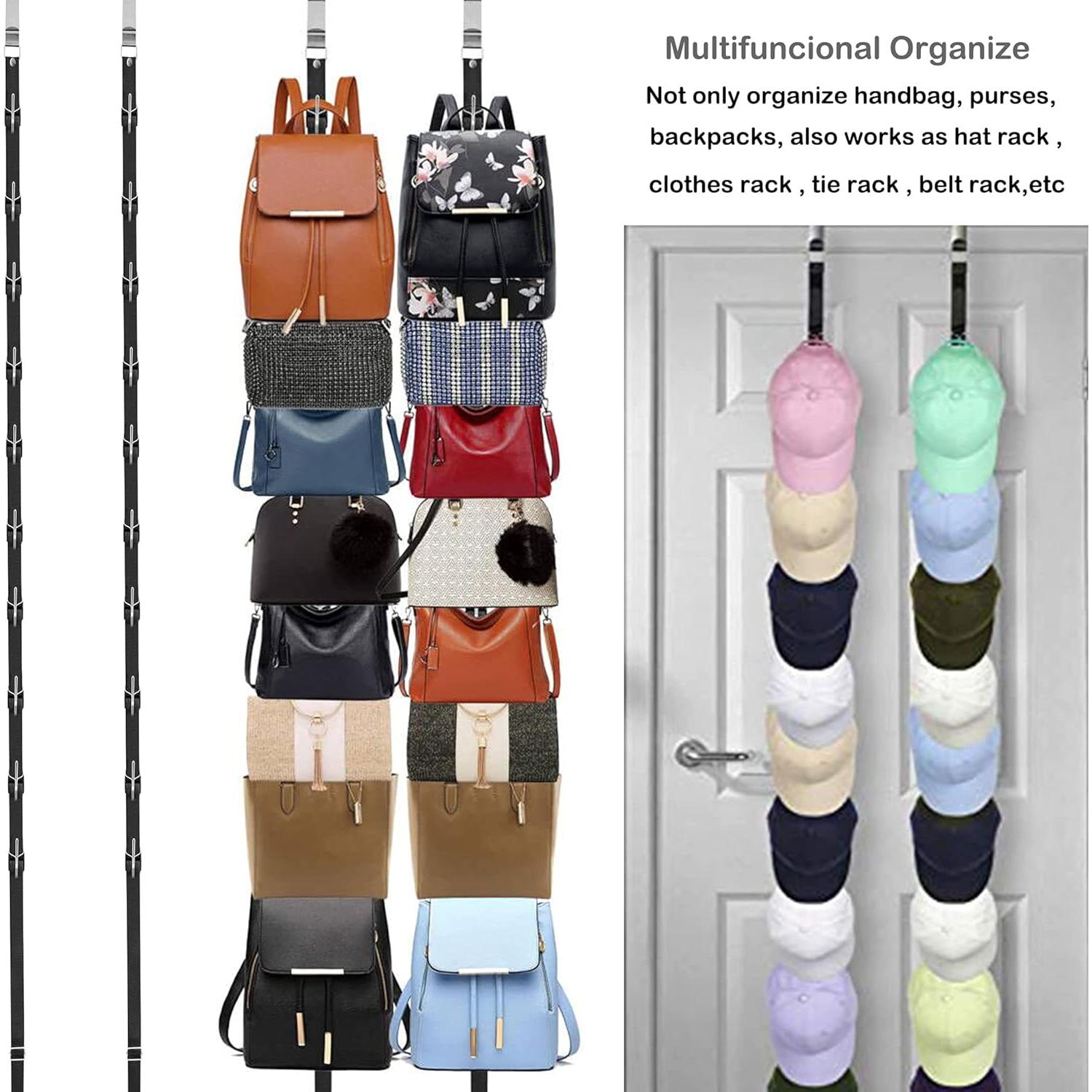 Organizador de Bolsos IZUS - Soporte Colgante 20 Ganchos Negro