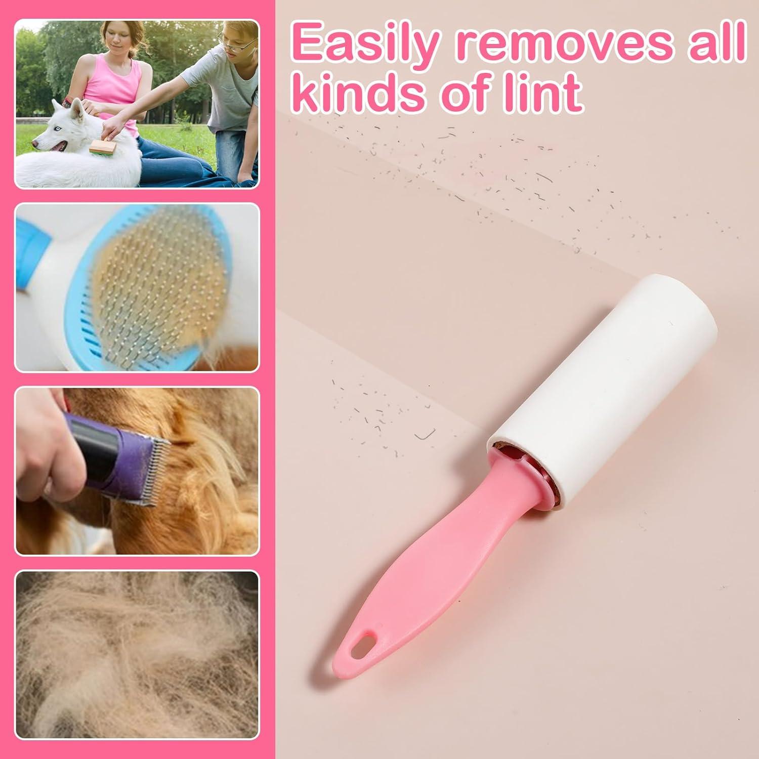 40 Mini Rodillos Quitapelusas Portátiles Meyeyaia 15x2.8cm