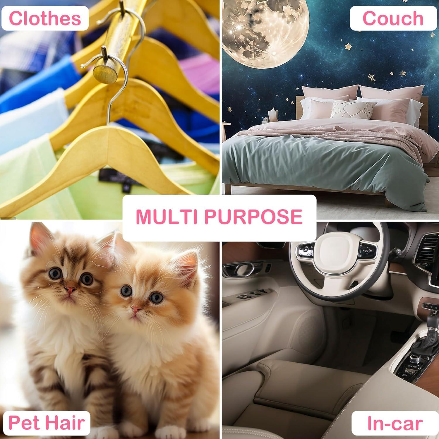 40 Mini Rodillos Quitapelusas Portátiles Meyeyaia 15x2.8cm