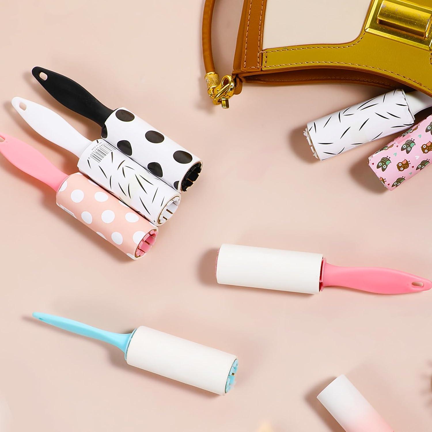 40 Mini Rodillos Quitapelusas Portátiles Meyeyaia 15x2.8cm