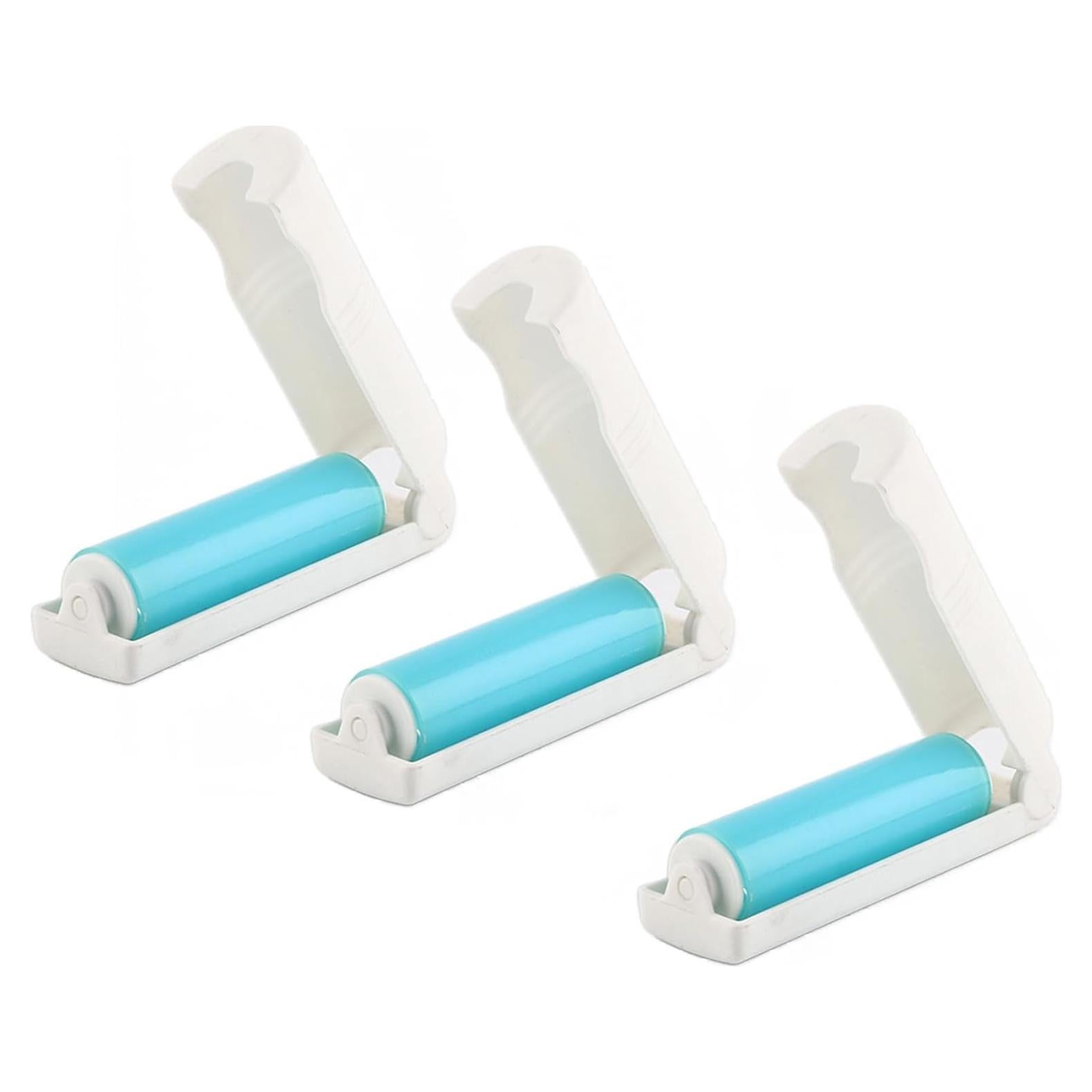 Paquete de 3 Rodillos de Pelusa Reutilizables LZEDIRA Azul