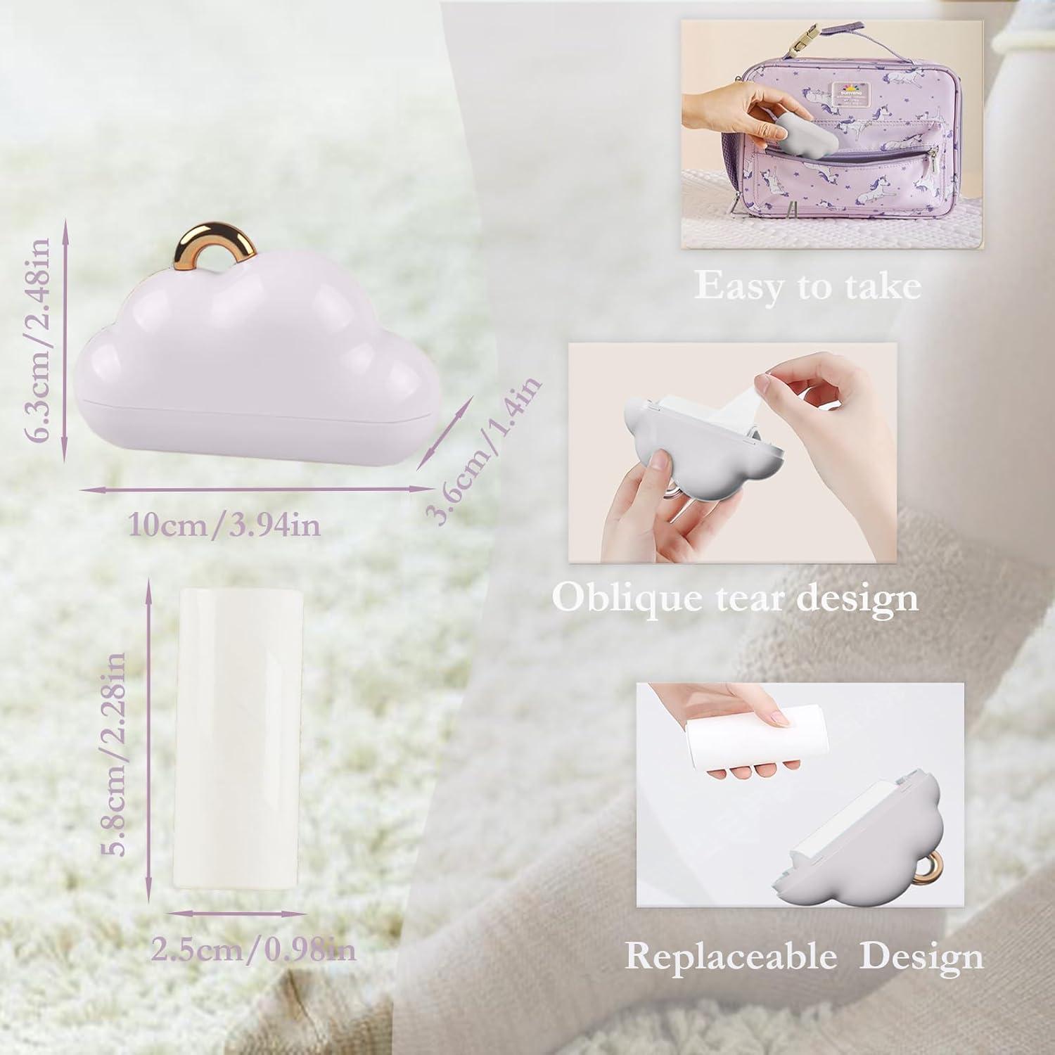 Rodillo de Pelusa Reutilizable LUCKLOCK Blanco 210 Hojas