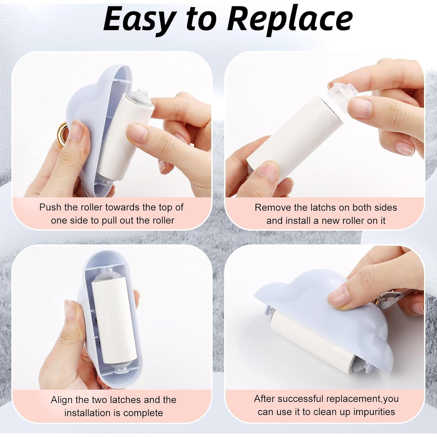 Rodillo de Pelusa Mini Nube Sopoloray Azul Reutilizable