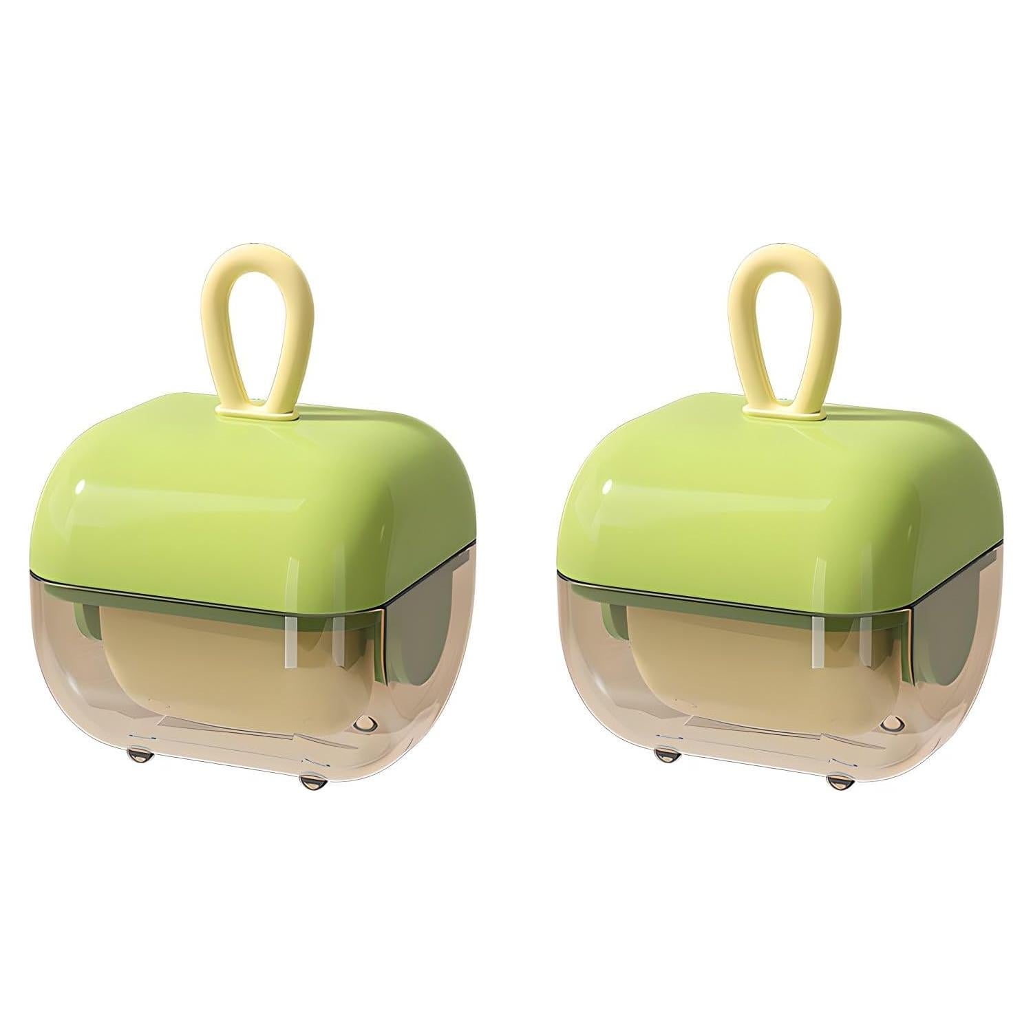 Rodillo de Pelusa Reutilizable DAECHAO Verde 2Pcs 4.39cm