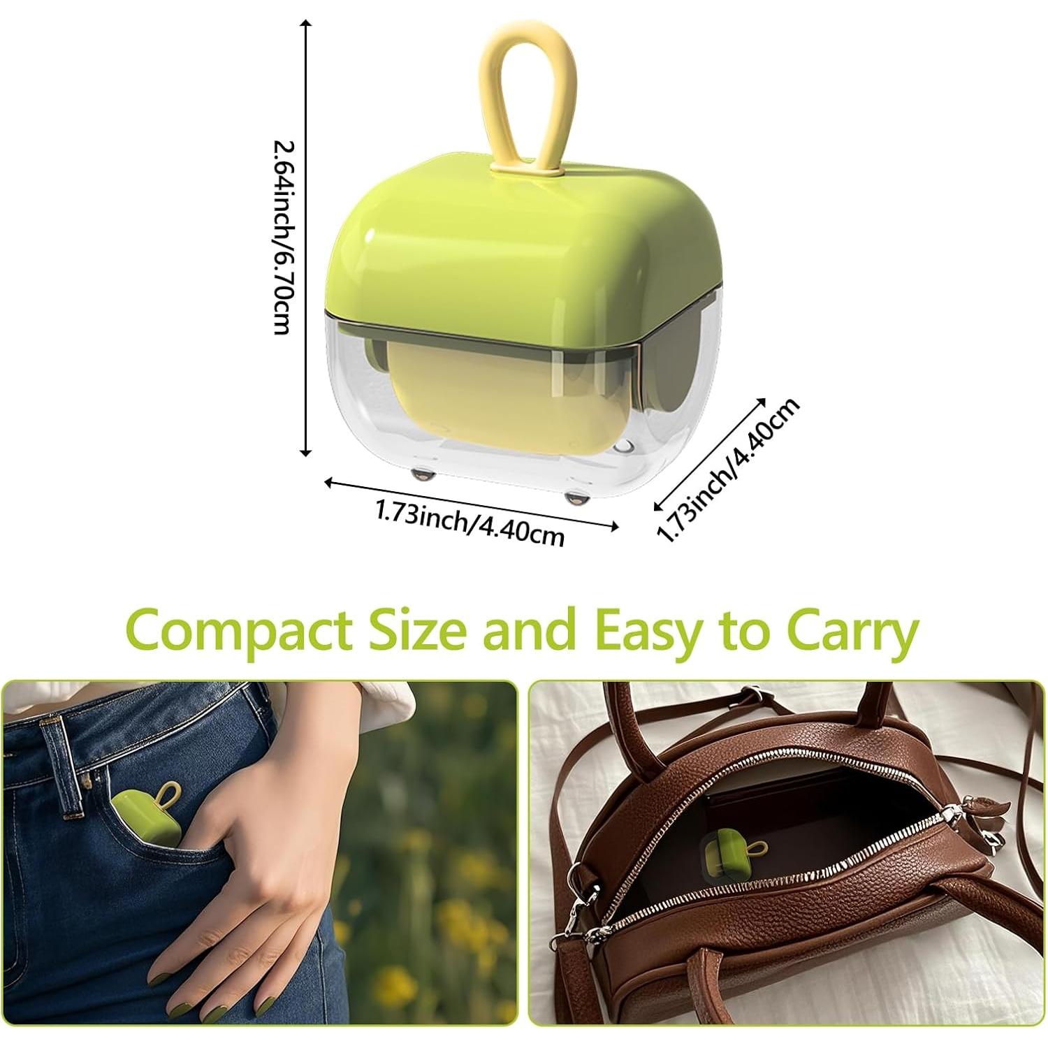 Rodillo de Pelusa Reutilizable DAECHAO Verde 2Pcs 4.39cm