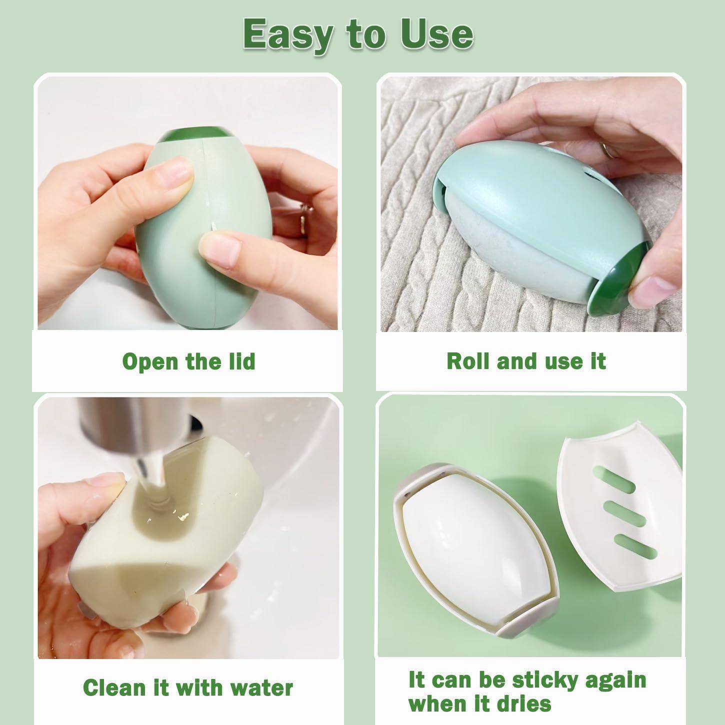 Rodillos de Pelusa Reutilizables Nueknp - 2 Piezas Compactas