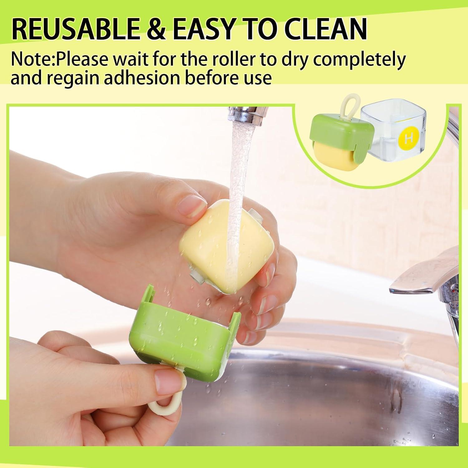 Rodillos de Pelusa Reutilizables Zhehao - 4 Pcs Mini Lavables