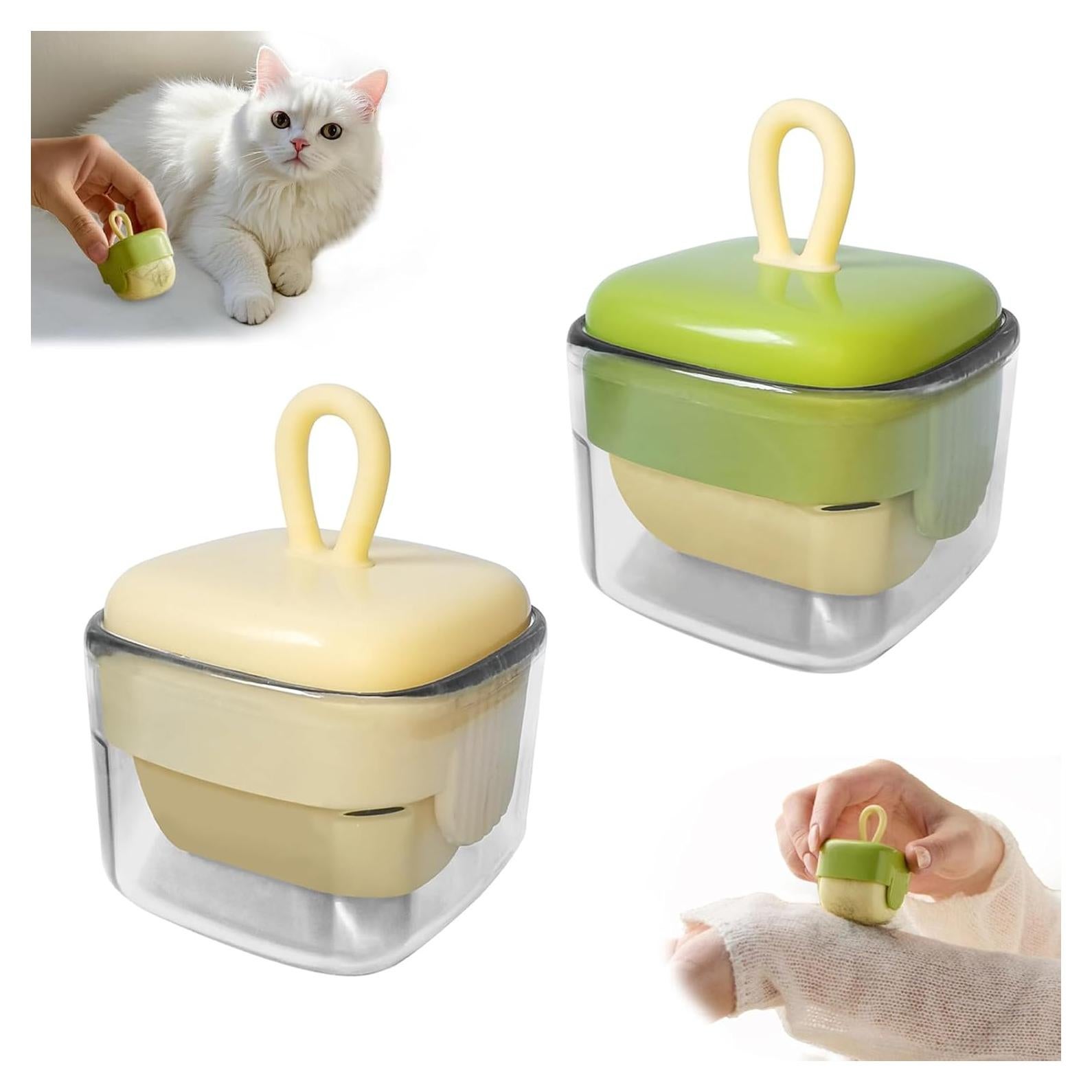 Rodillo Quitapelusas Reutilizable BHKDCMDL Verde y Beige