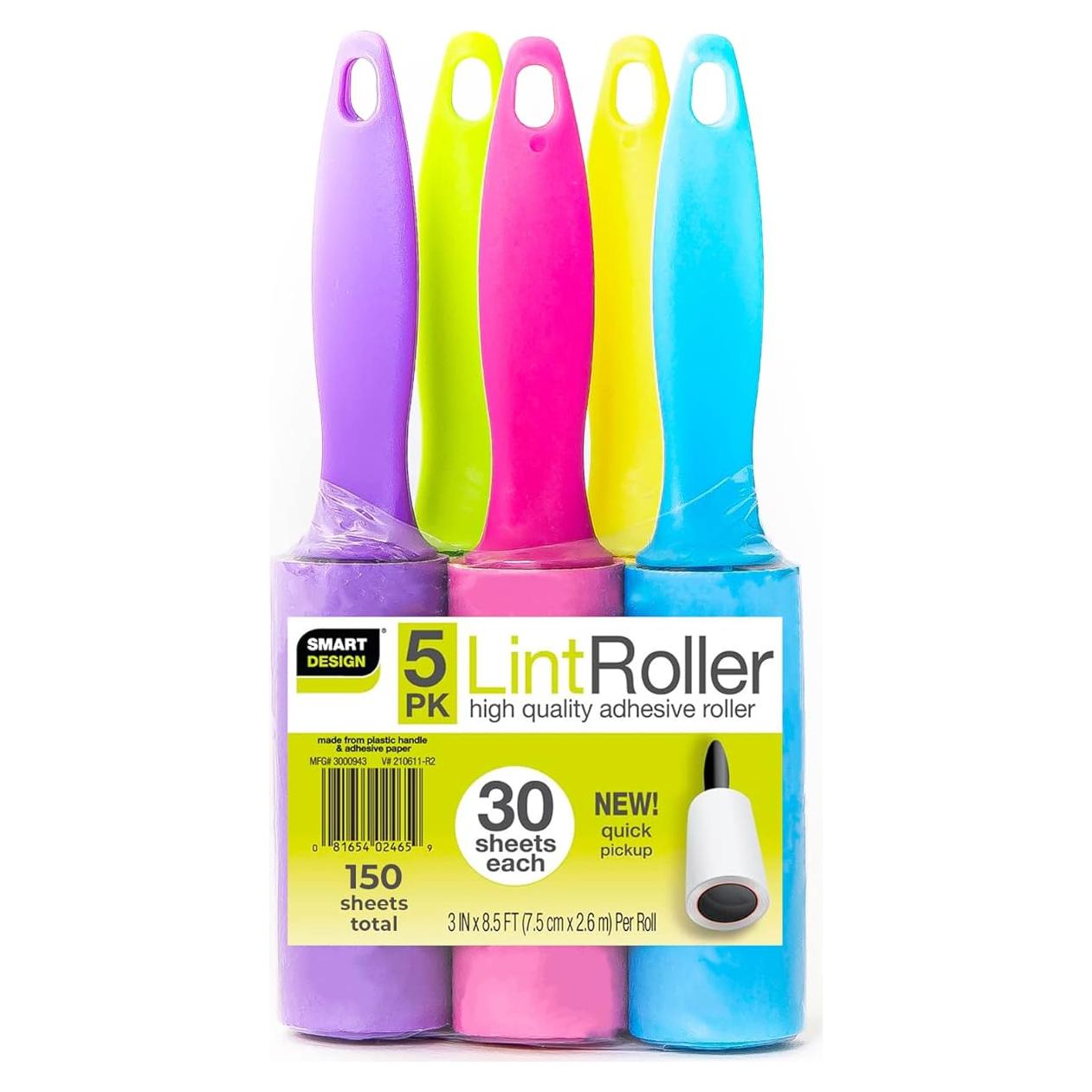 Rodillo de Pelusa Mini Diseño Inteligente - Paquete de 5