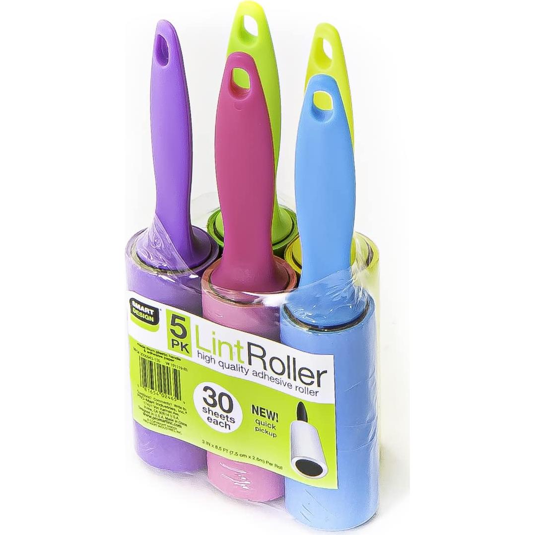 Rodillo de Pelusa Mini Diseño Inteligente - Paquete de 5