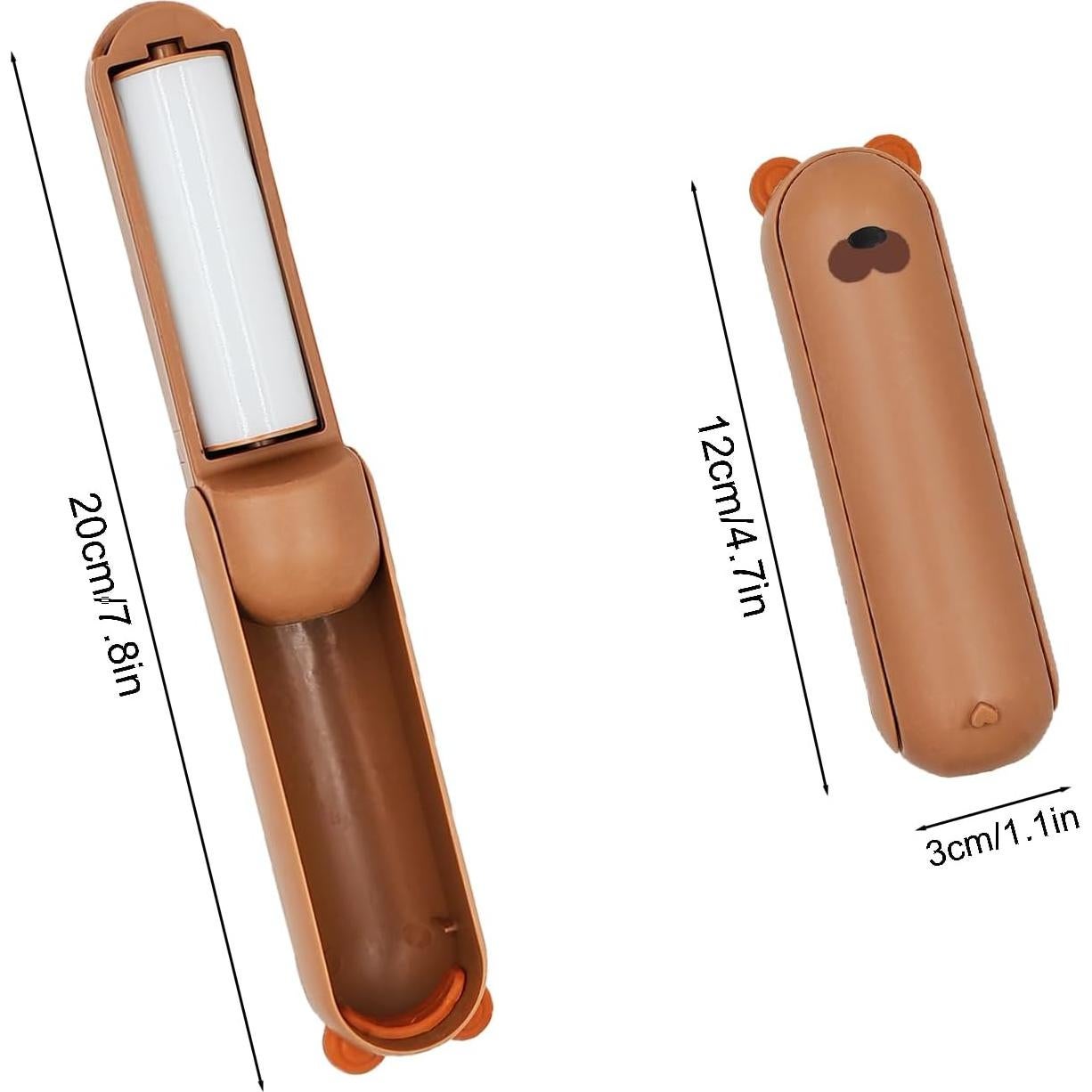 Rodillo de Pelusa Reutilizable Plalely Oso Mini 59g