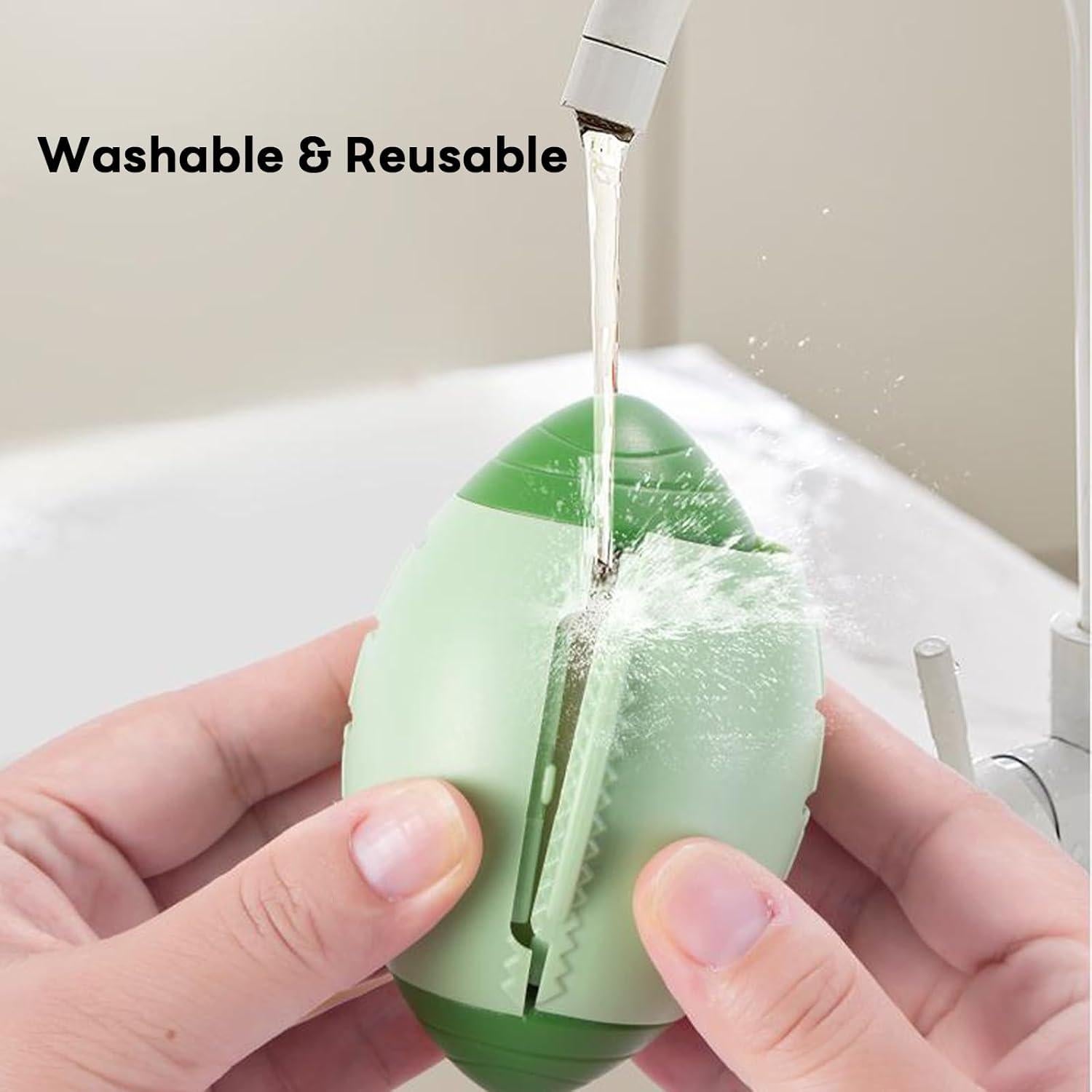 Rodillo de Pelusa Reutilizable LERAO - 2 PCS Verde 10x6 cm