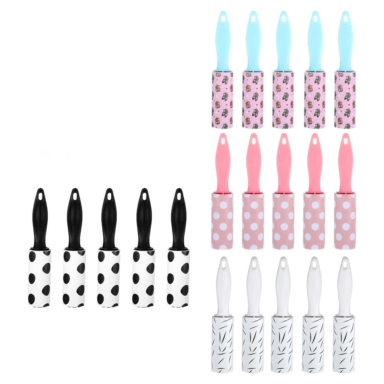 20 Mini Rodillos Quitapelusas Mekueeex Tamaño Viaje 15.5 cm