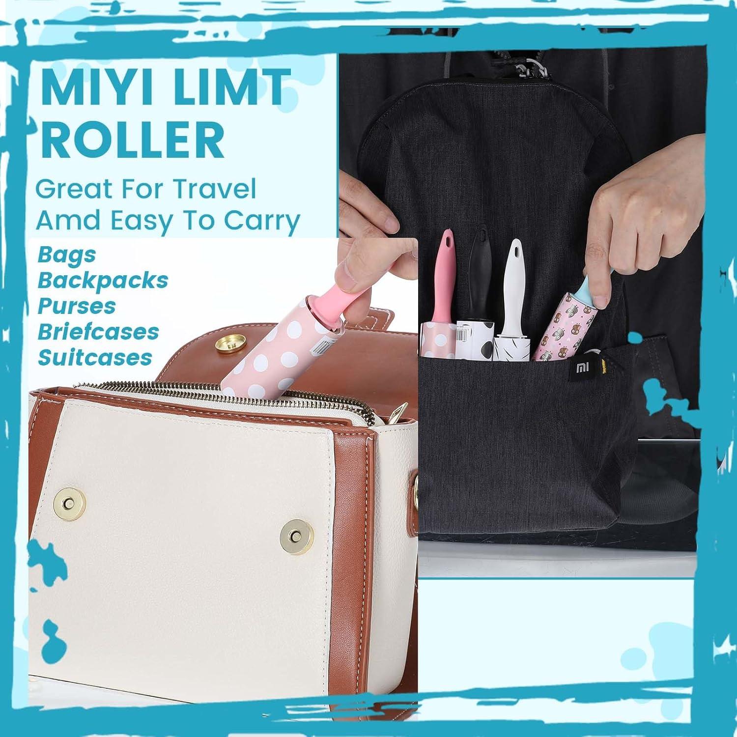 20 Mini Rodillos Quitapelusas Mekueeex Tamaño Viaje 15.5 cm