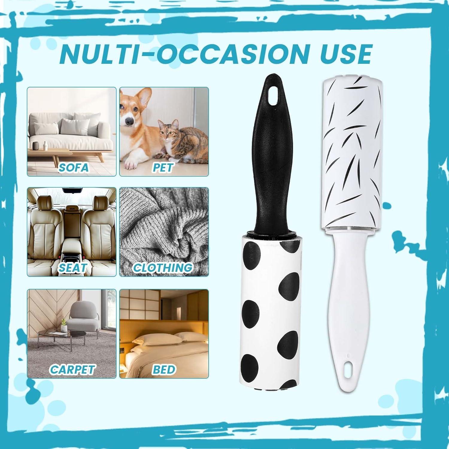 20 Mini Rodillos Quitapelusas Mekueeex Tamaño Viaje 15.5 cm