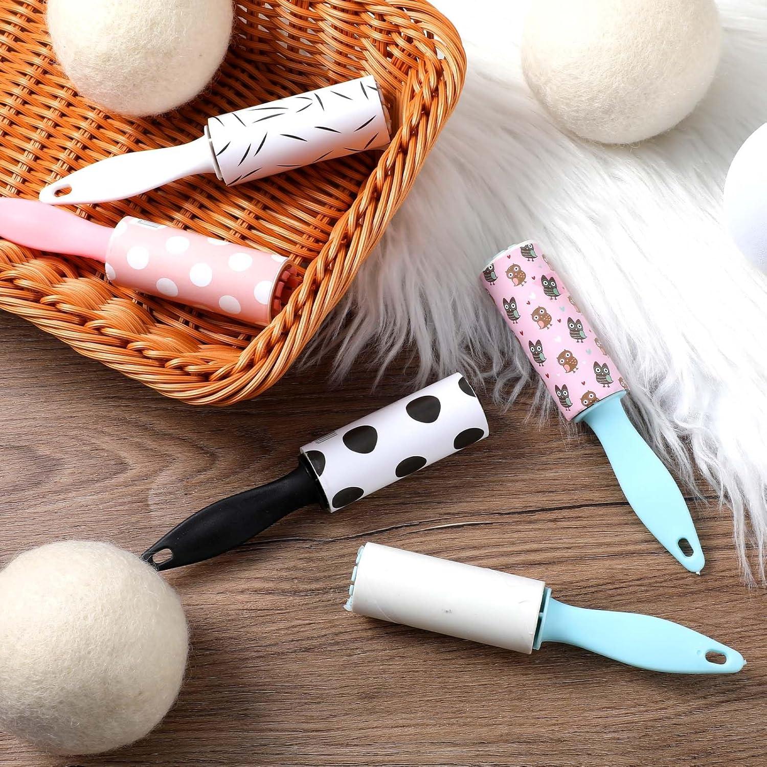 20 Mini Rodillos Quitapelusas Mekueeex Tamaño Viaje 15.5 cm