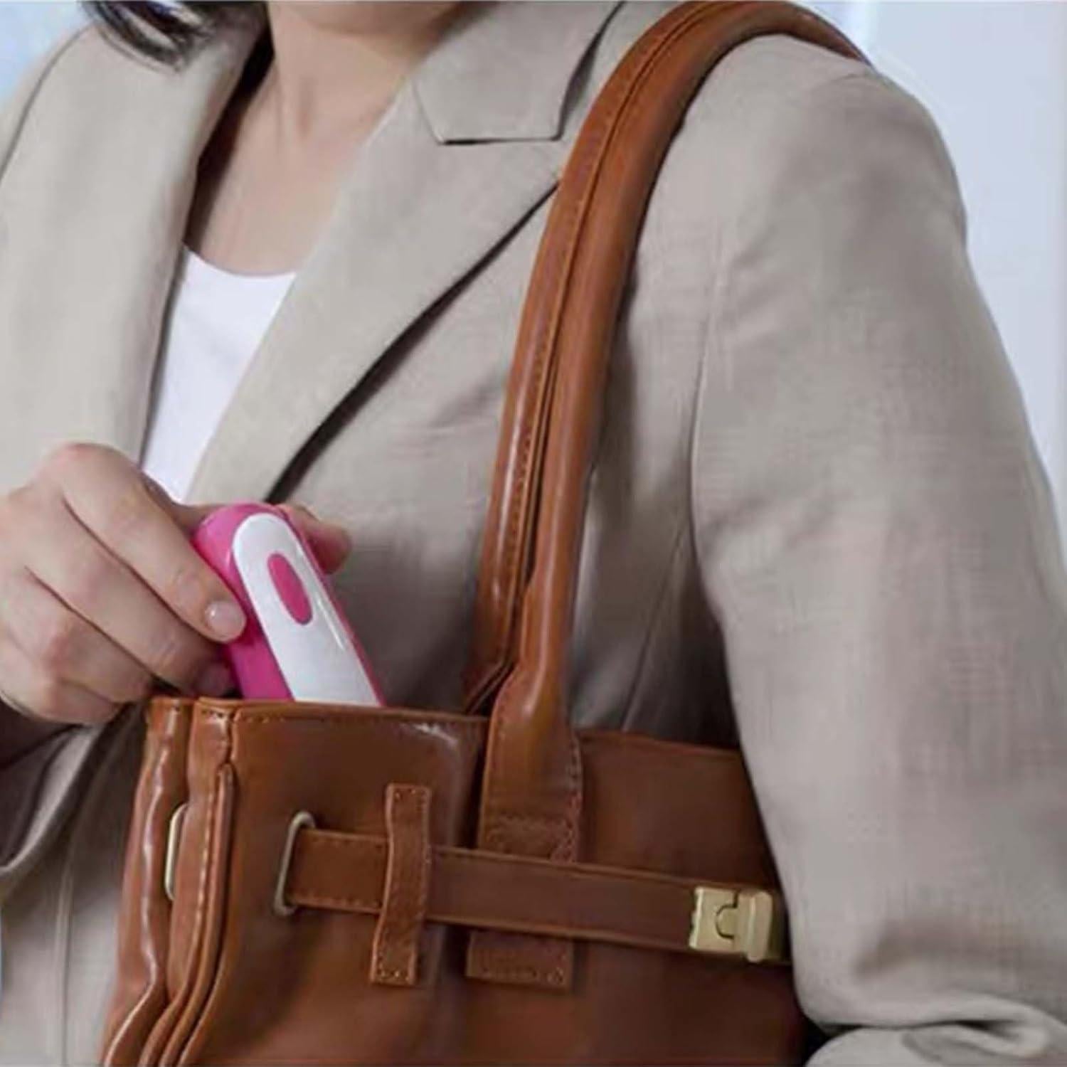 Rodillo Quitapelusas Portátil ROCKYGFI Mini Rosa 120 Hojas