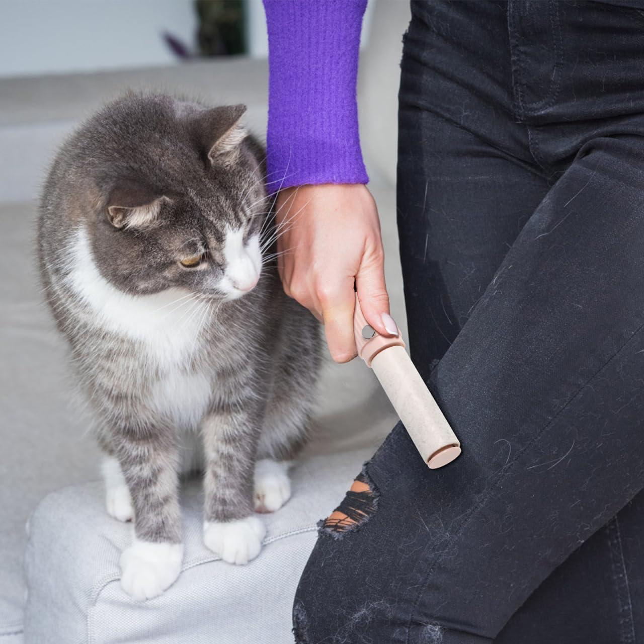 Rodillo Quitapelusas Portátil Minkissy Rosa 13.6cm Adhesivo Fuerte