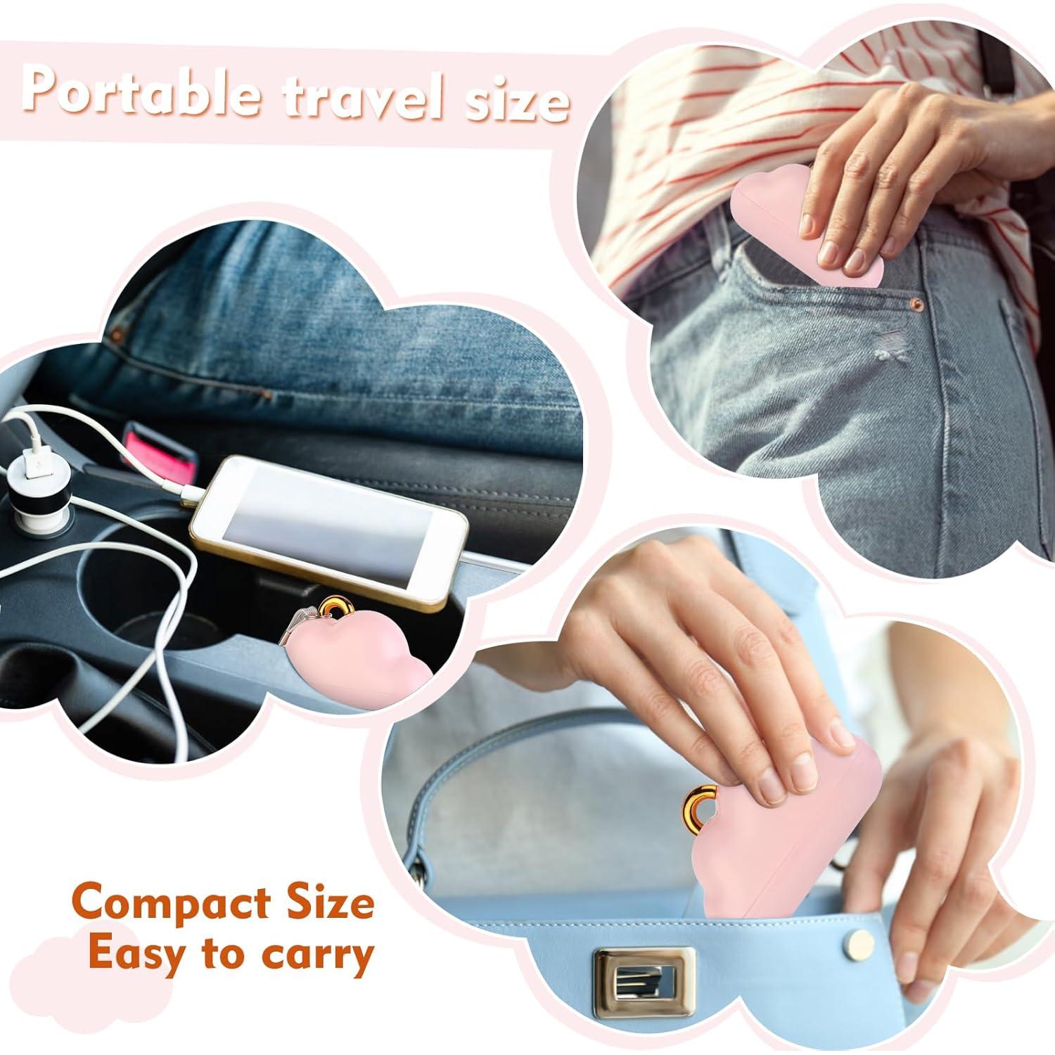 Rodillo Quitapelusas Nube Genérico 150 Hojas Rosa Portátil